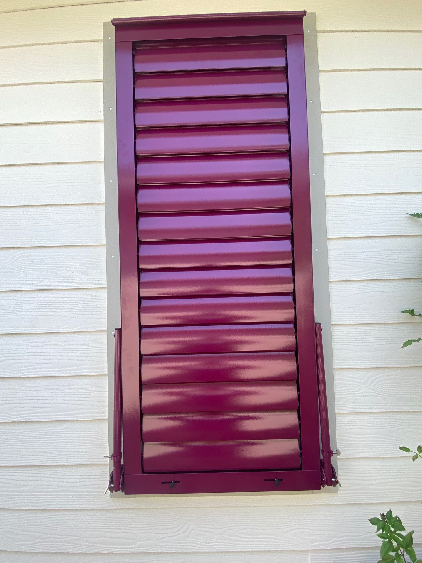 Impact Bahamas in Claret Violet by Smart Guard Shutters