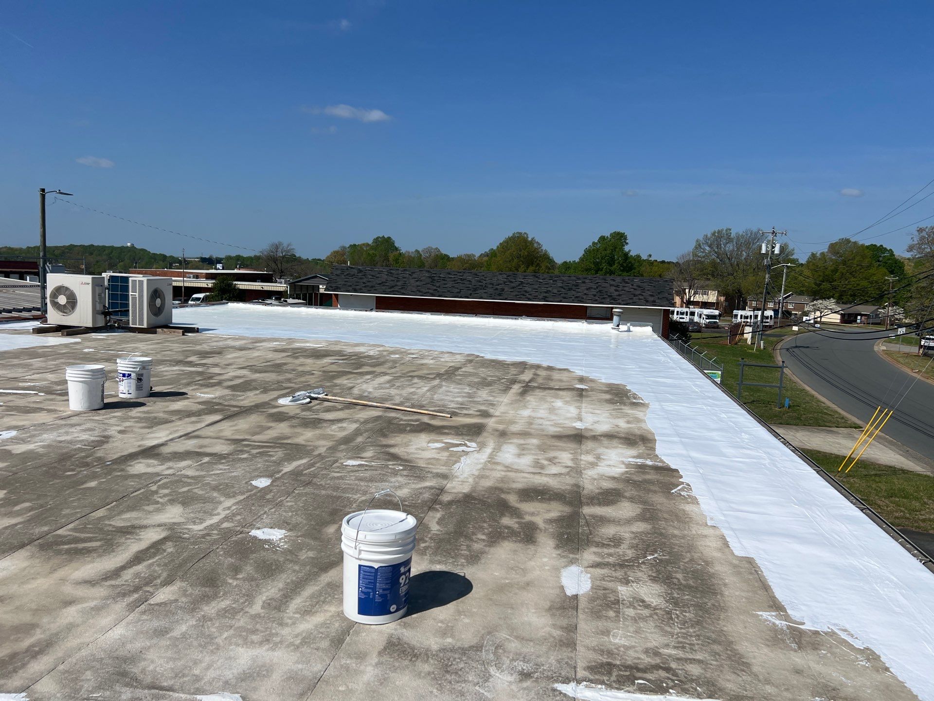 Silicone Roof Coatin by Just In Time Roofing and Restoration