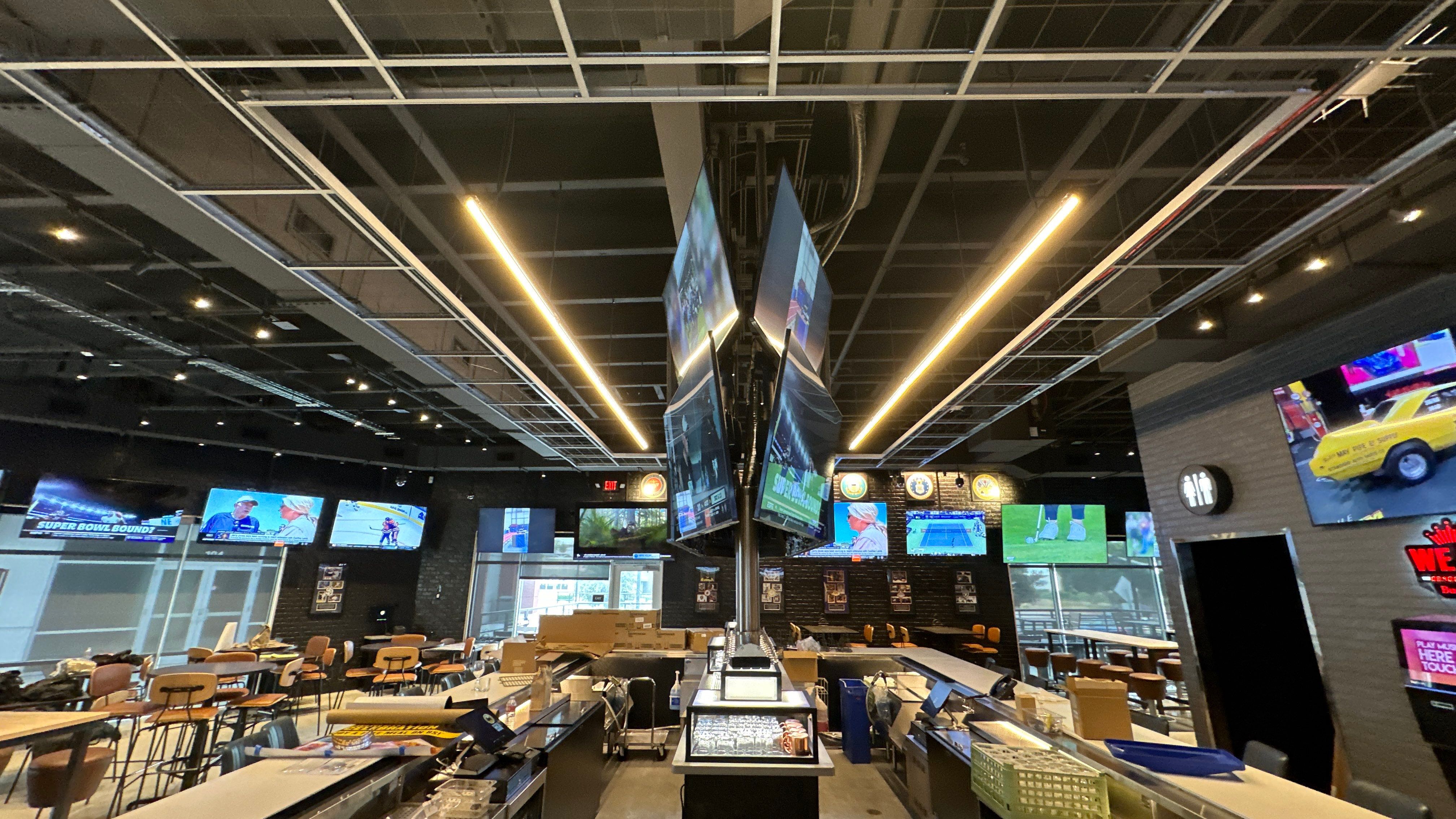 Large Sports bar install by AVSi
