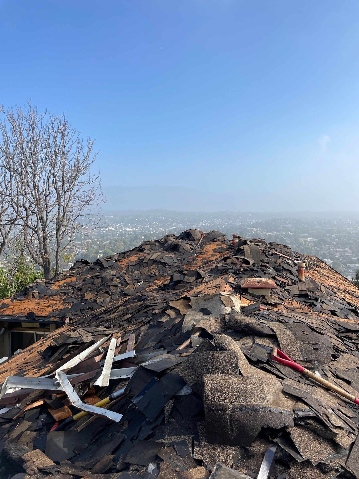 Residential reroofing project in Eagle Rock by Hull Brothers Roofing