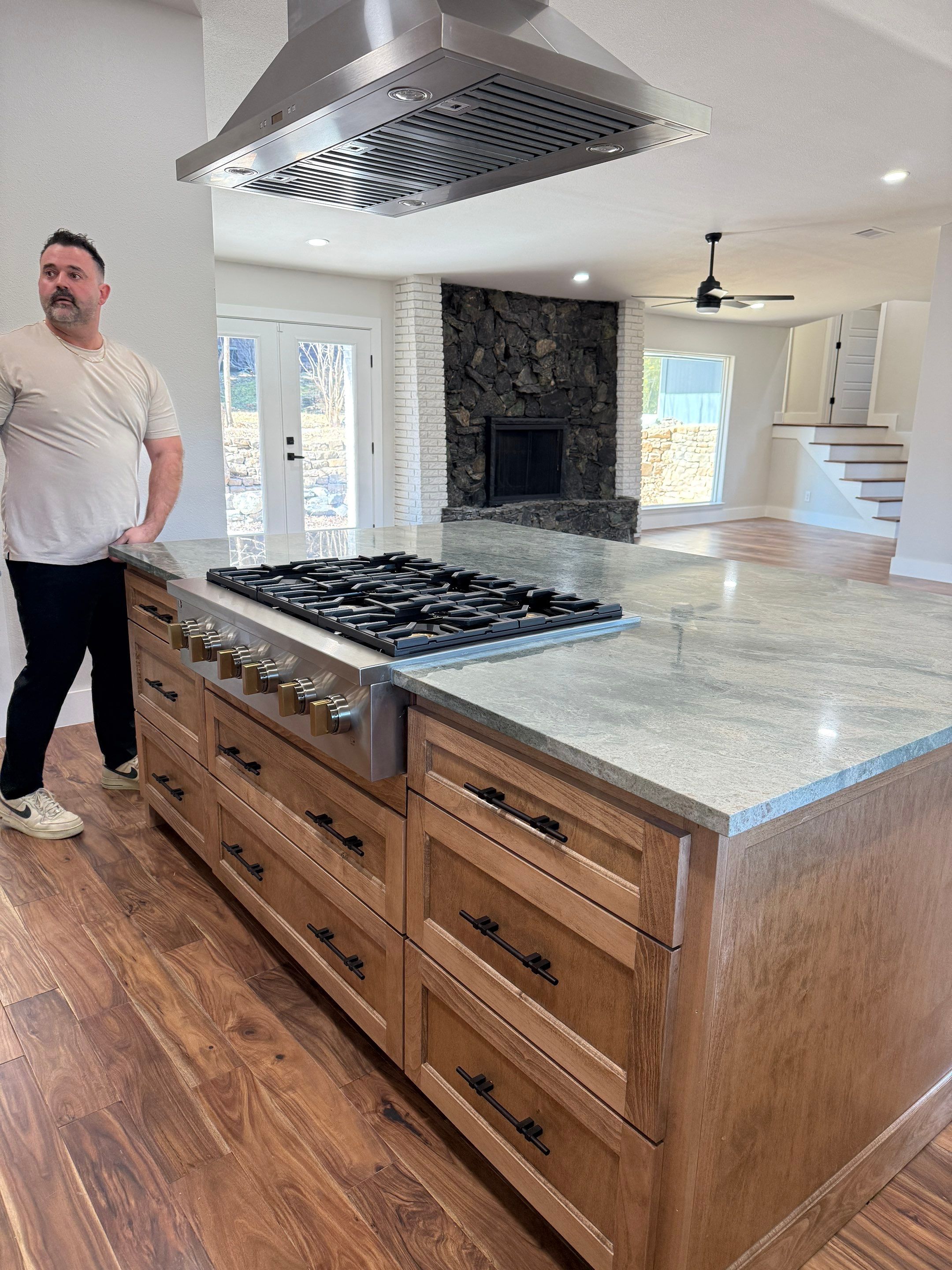 Custom Kitchen Remodel & Load Bearing Wall Removal: Dallas, TX by C3 Custom Builds