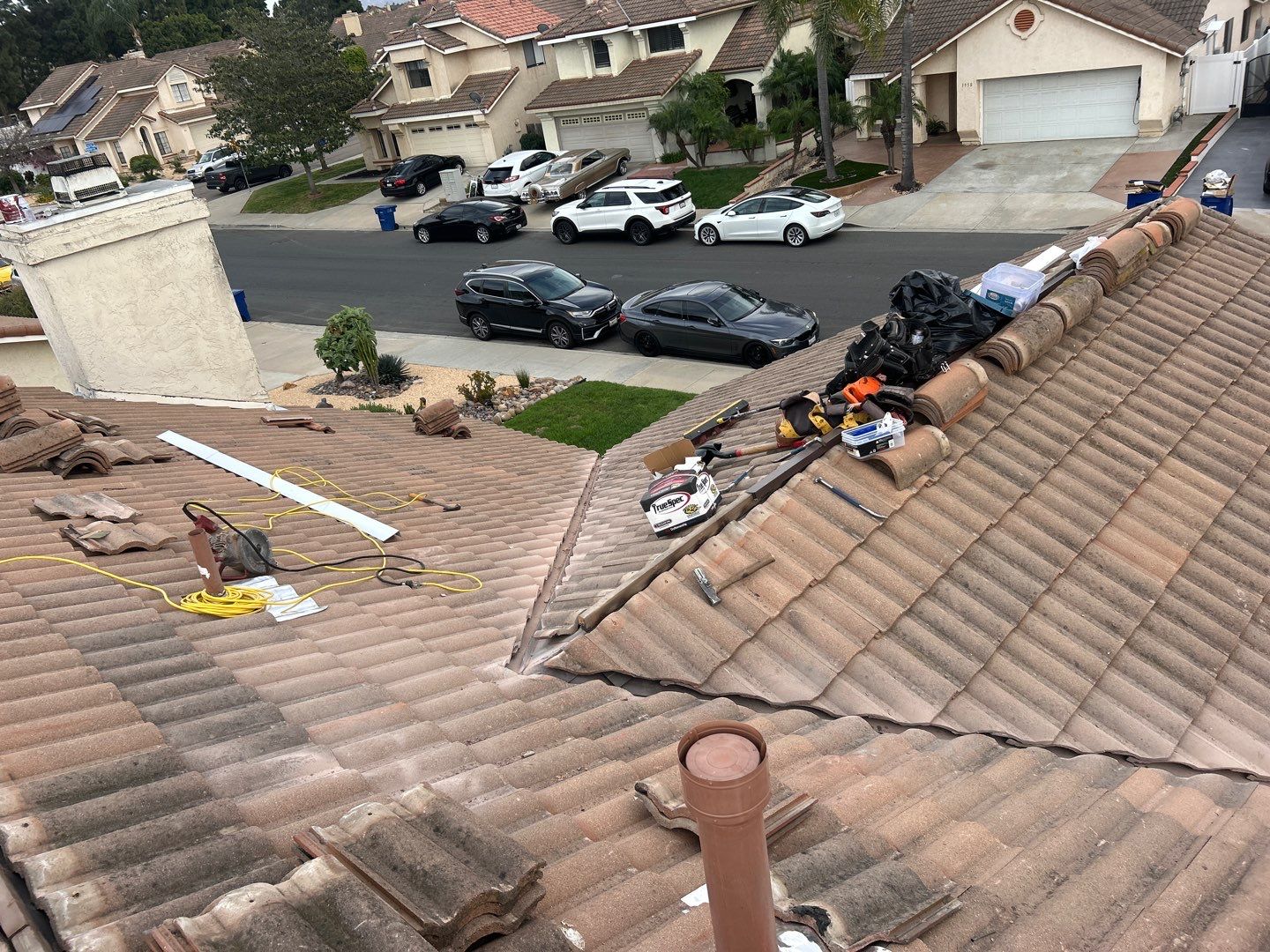 Comprehensive Concrete Tile Roof Replacement and Structural Wood Repair in Chula Vista by Reliable Roofing San Diego Inc.