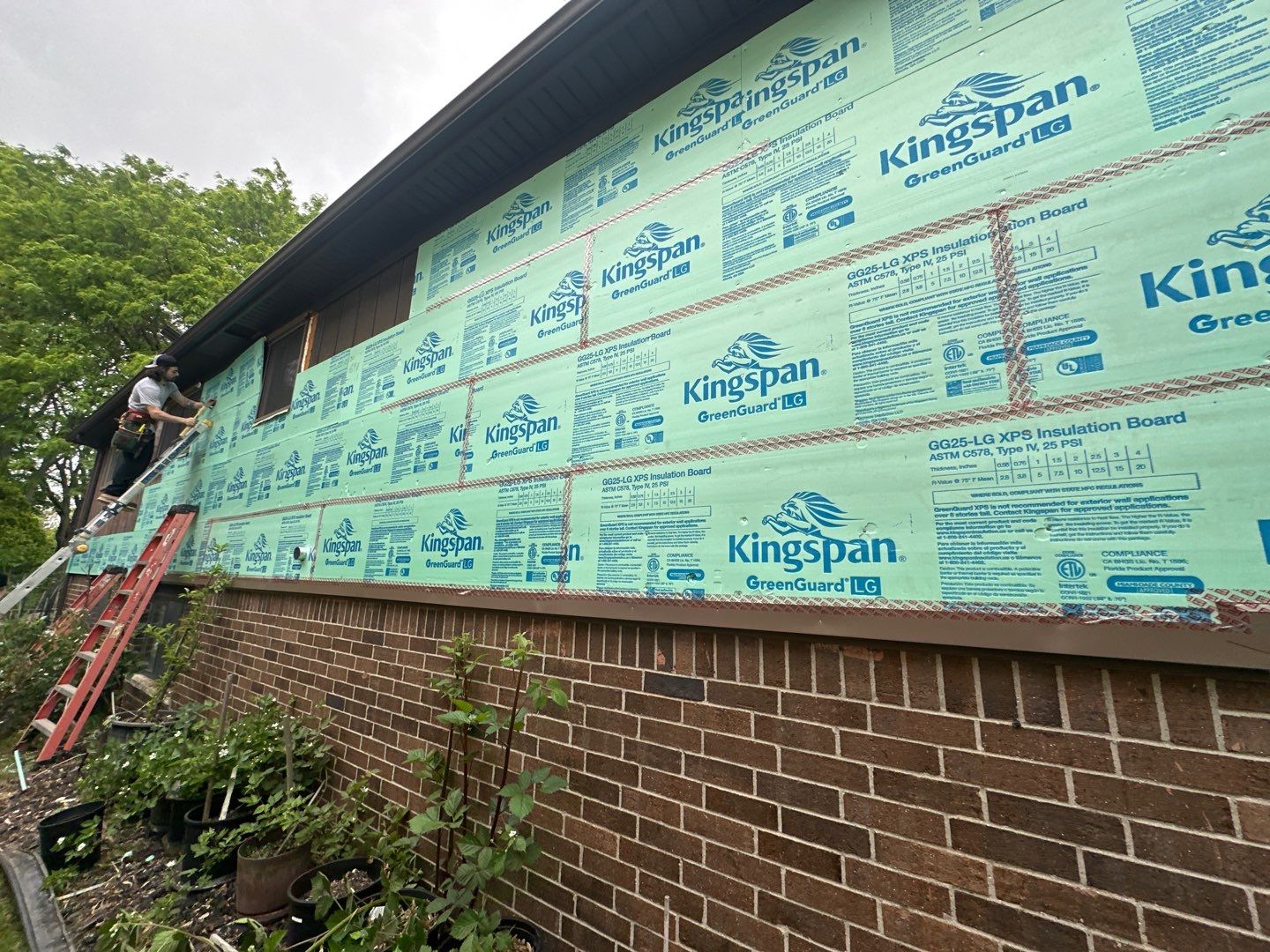 Siding Installation using Ascend 7" Composite Flagship Brown by 180 Contractors