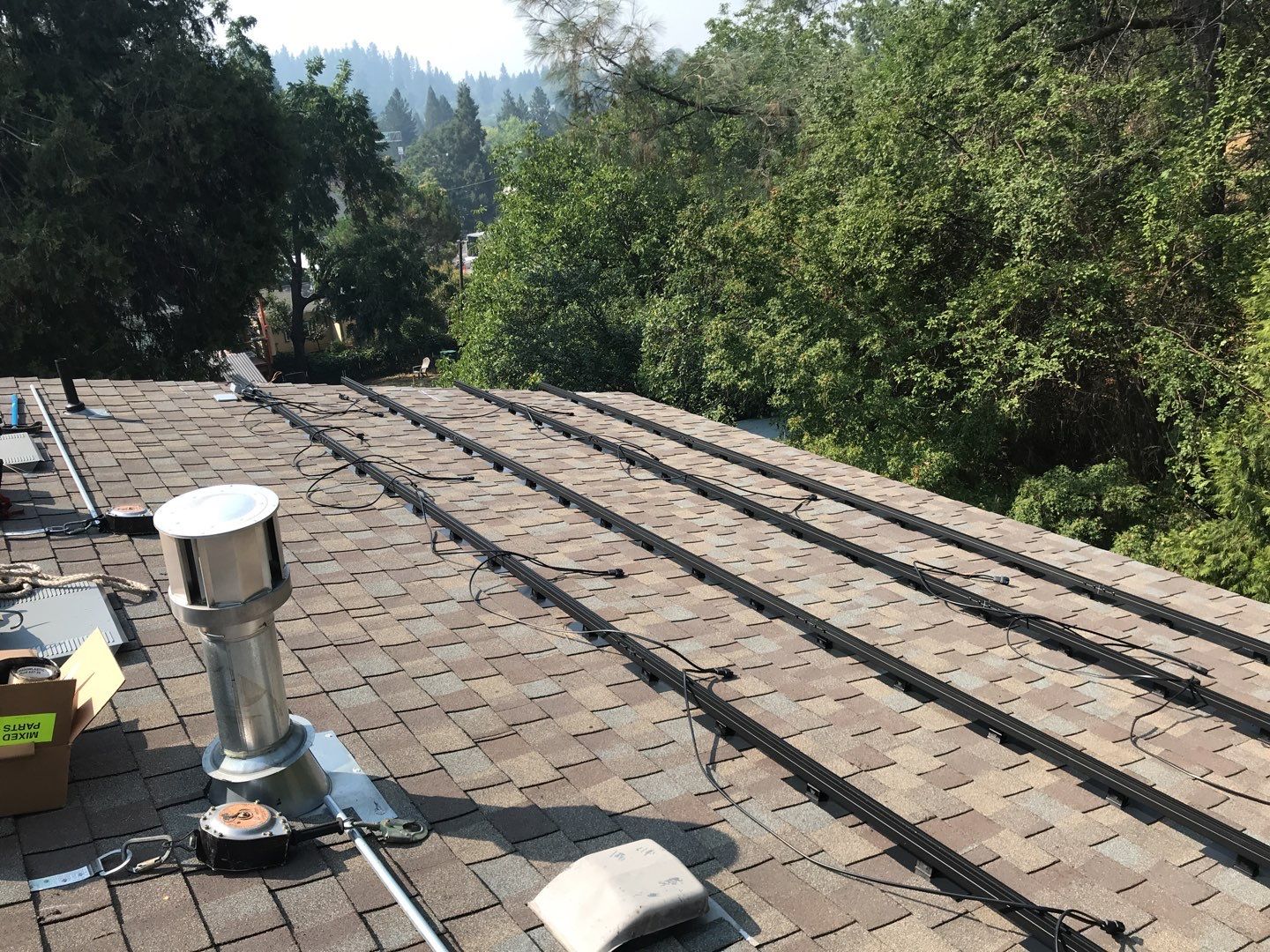 Solar powering this home by Byers Enterprises 