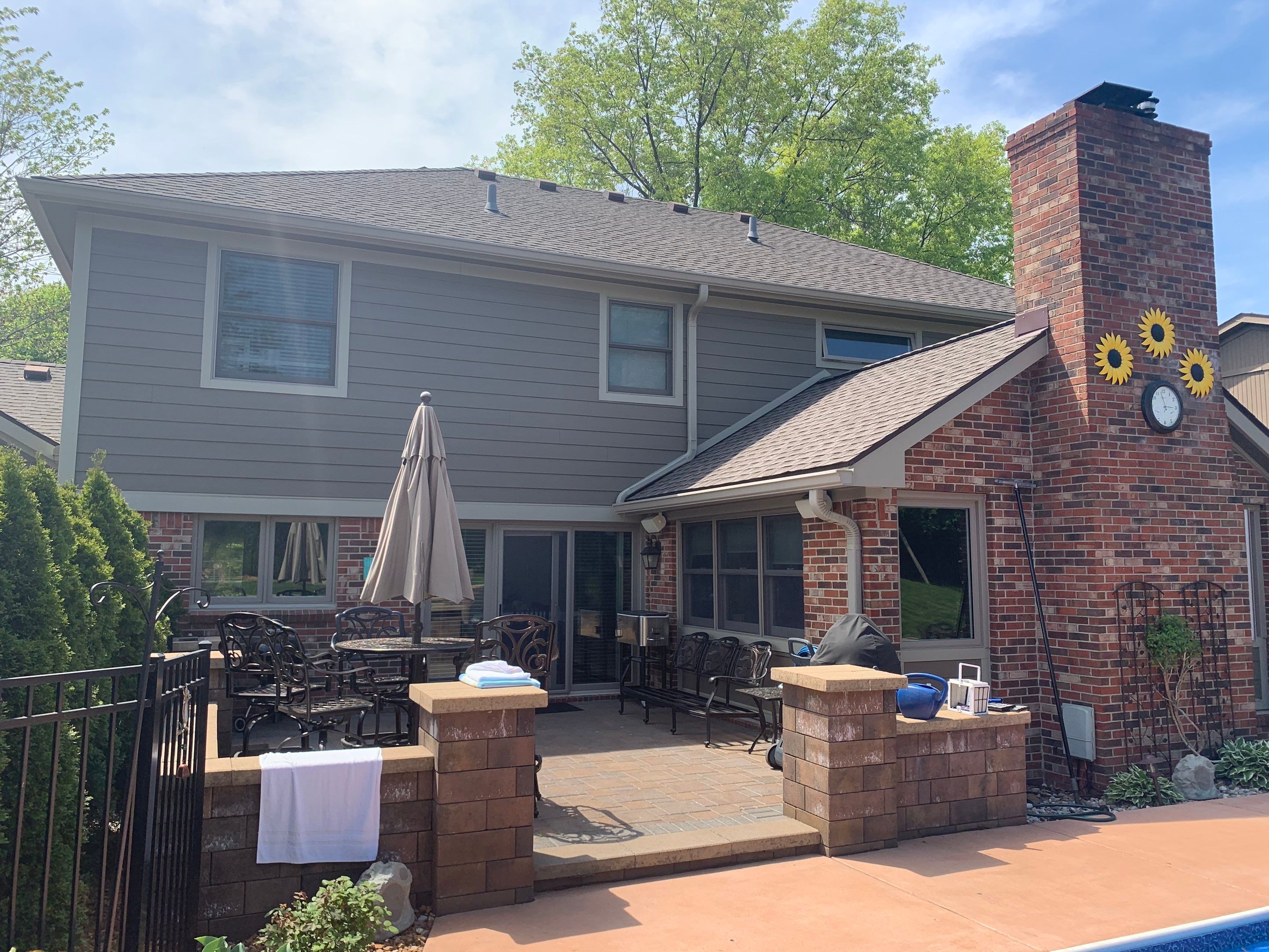 James Hardie Siding Replacement & Porch Addition by Bloomfield Construction & Restoration