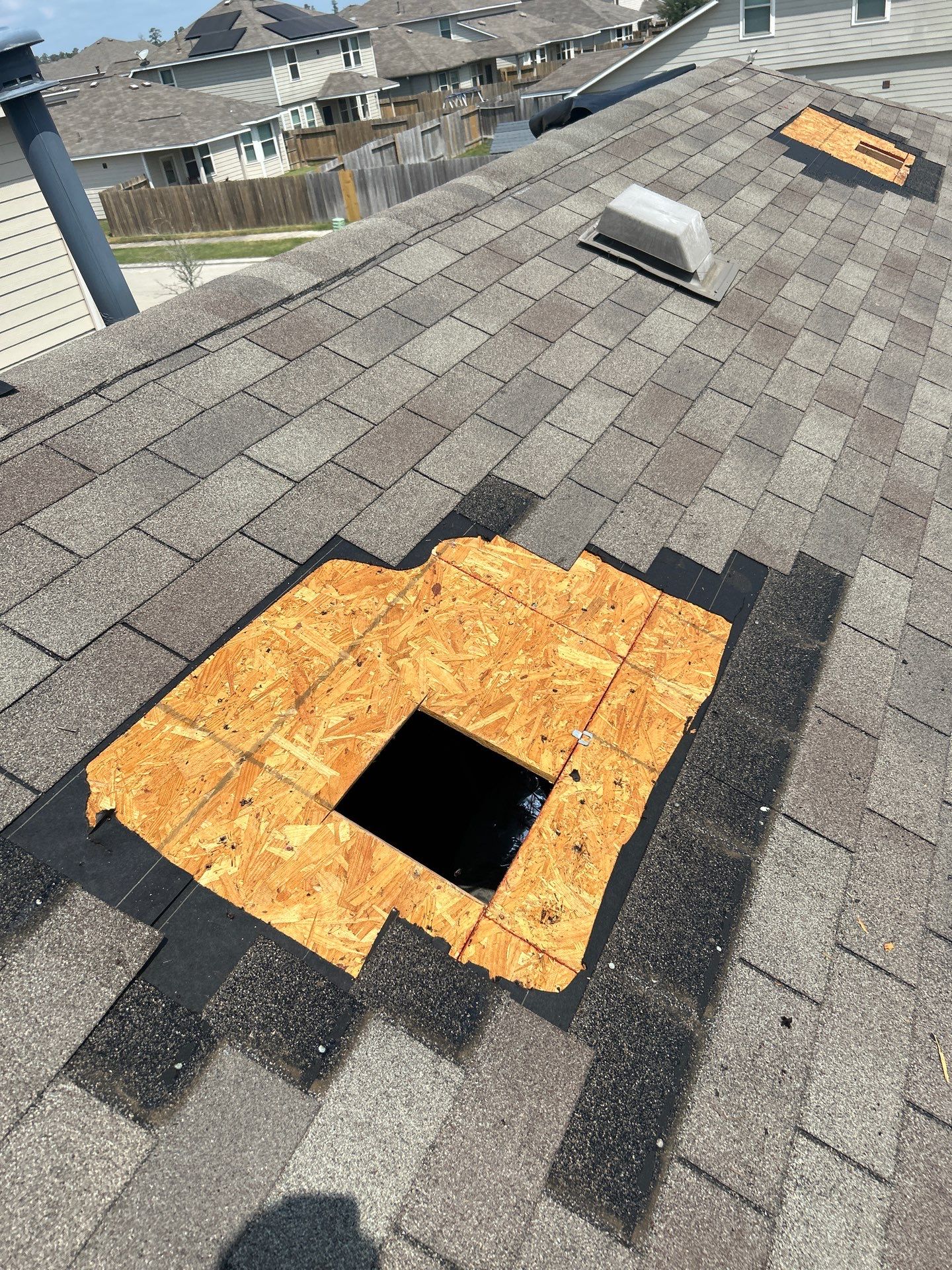 Hail Damage using Owen's Corning Duration (Lifetime) Shingles by Roof Repair Company
