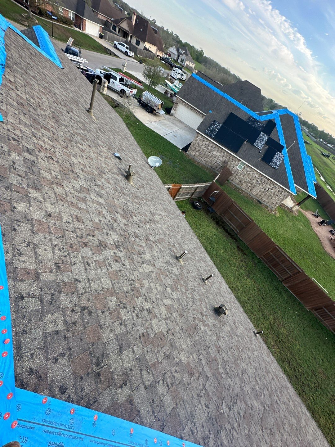 Hail Damage using Owen's Corning Duration (Lifetime) Shingles by Roof Repair Company