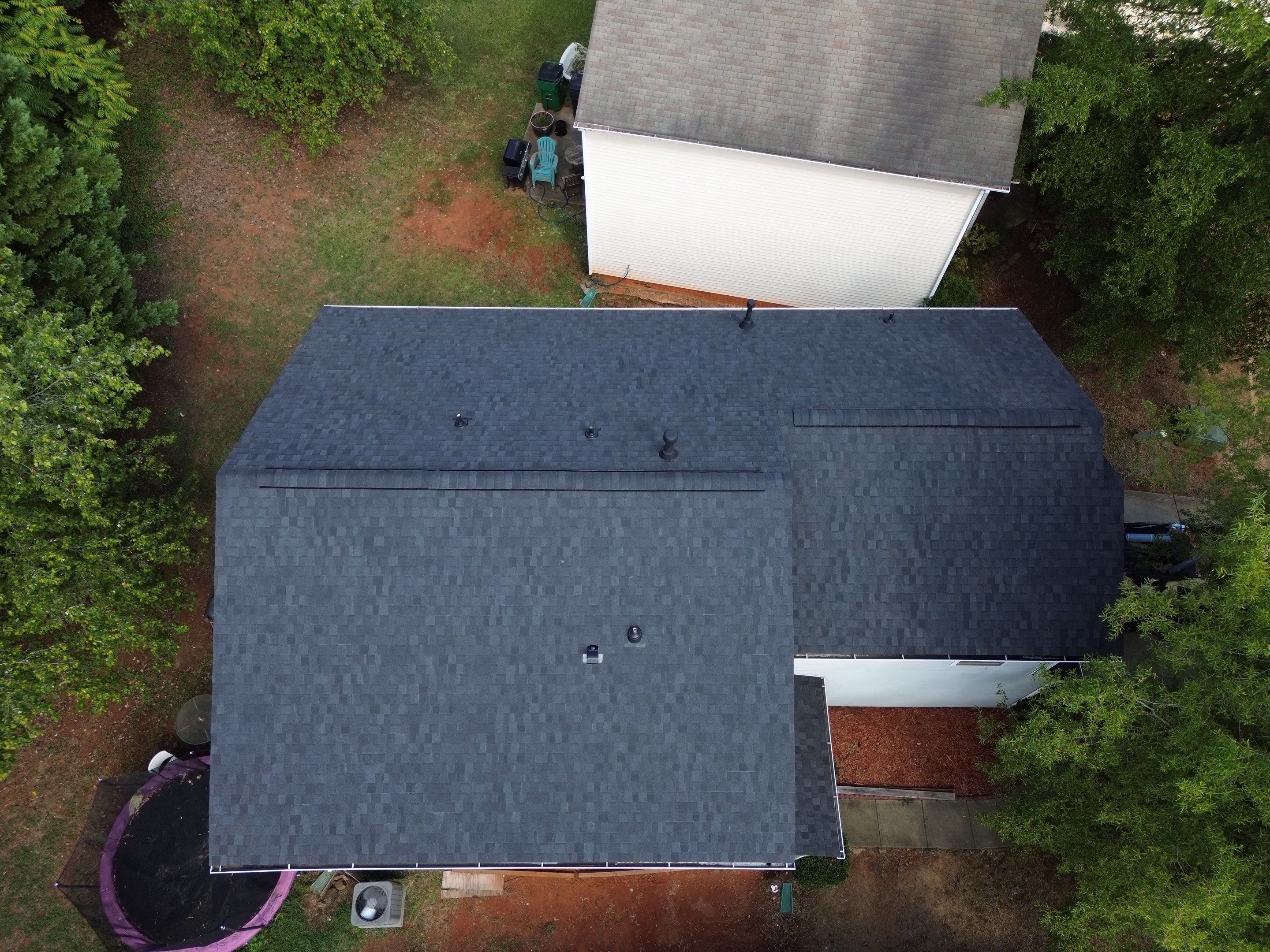 Roof and gutter replacement by hail and wind damage by Just Brilliant Restoration JBR