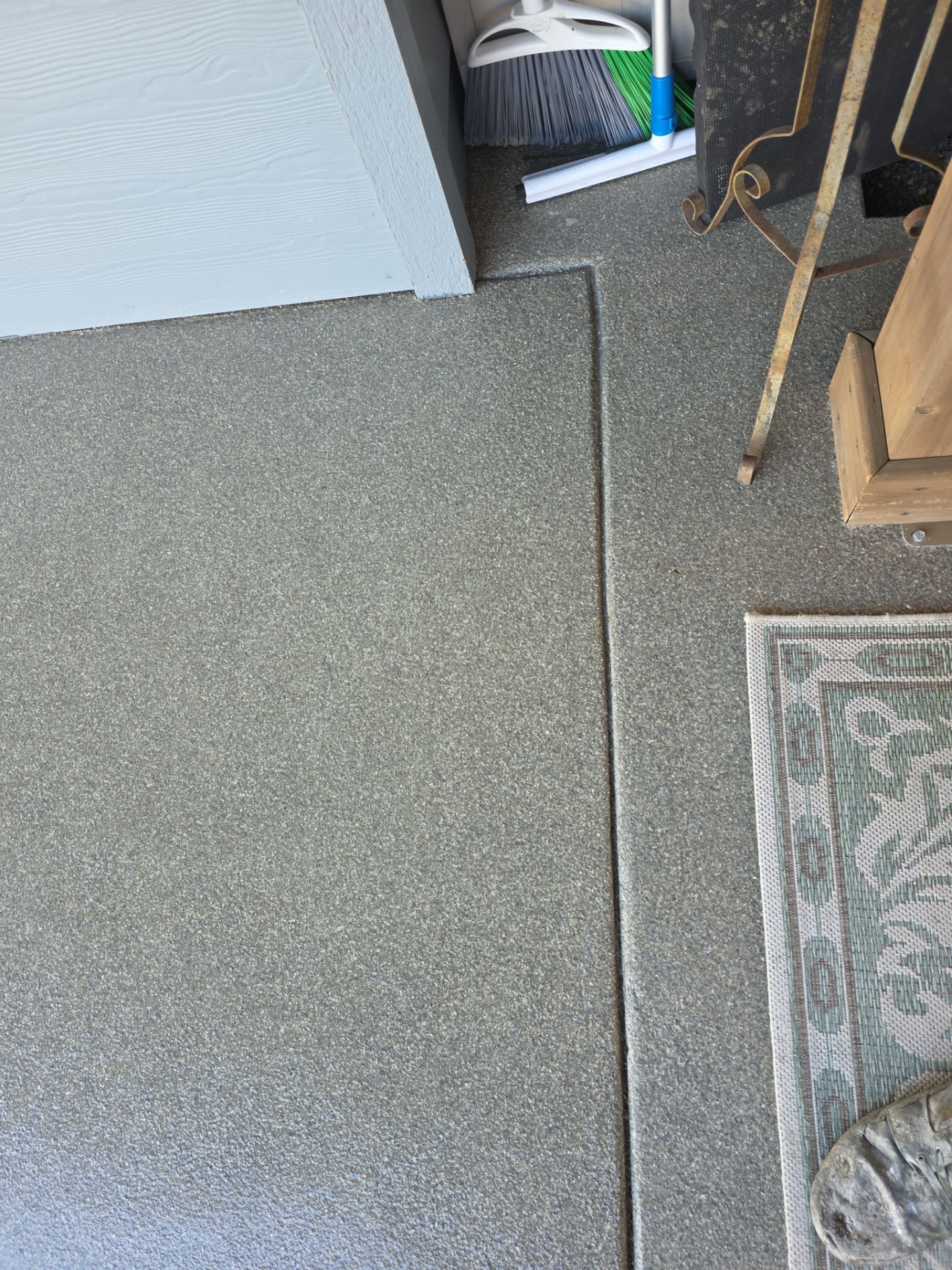 Patio Transformation using Trail Mix 1/8" Chip by Croc Coatings, LLC