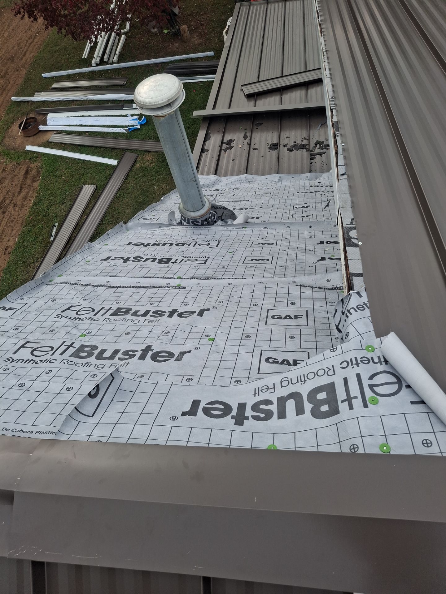 Residential Roofing Installation using Standing Seam Metal - 4766 by Rainstoppers Roofing