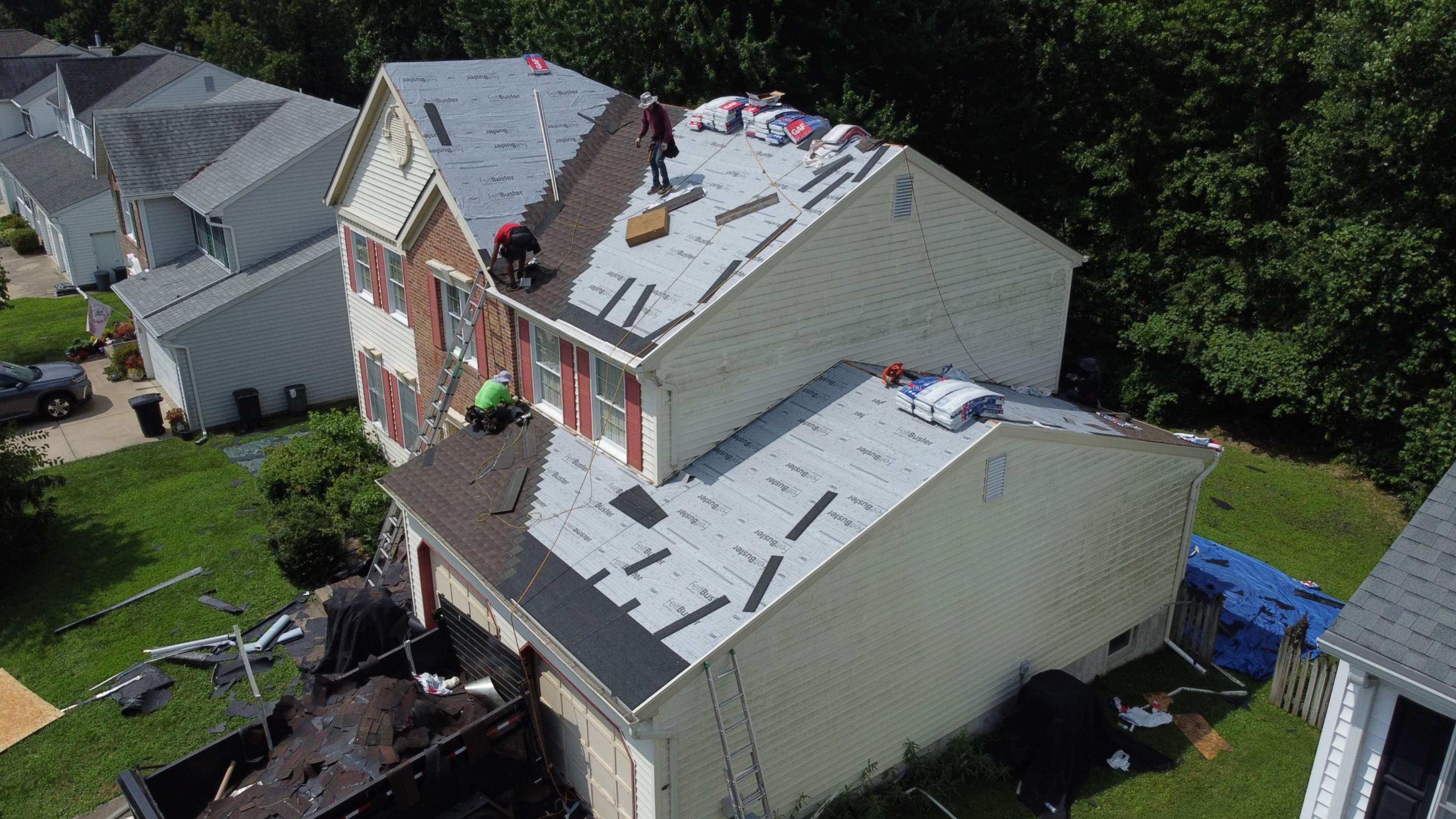 Residential Roofing Installation using GAF Timberline HDZ by Matter Roofing & Construction