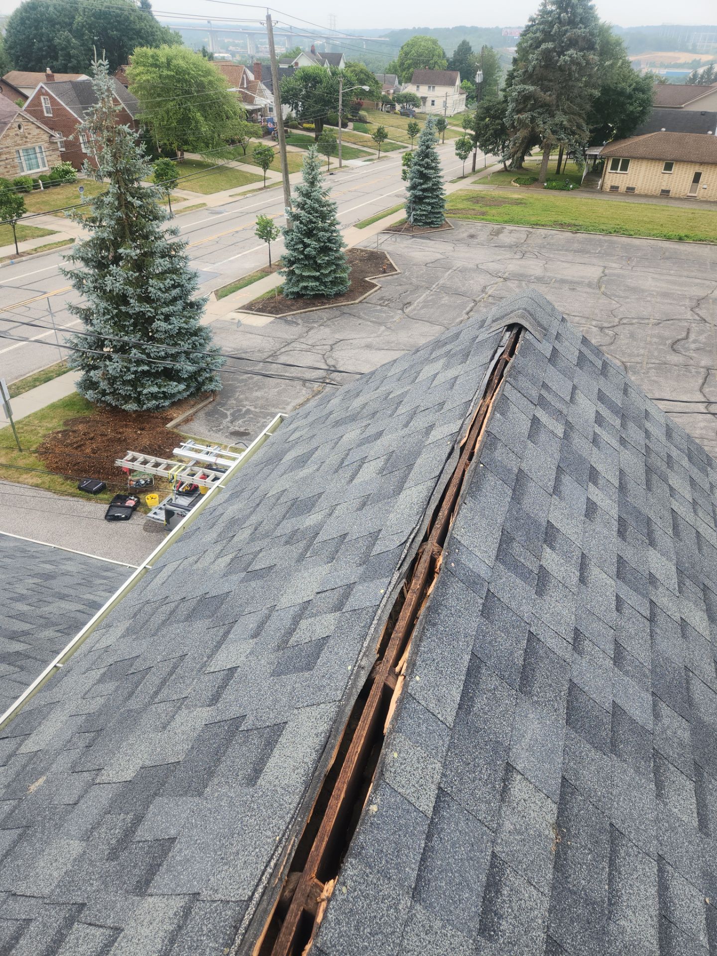 Residential Roof Replacement using Owens Corning Duration, Estate Grey by Absolute Roofing and Construction