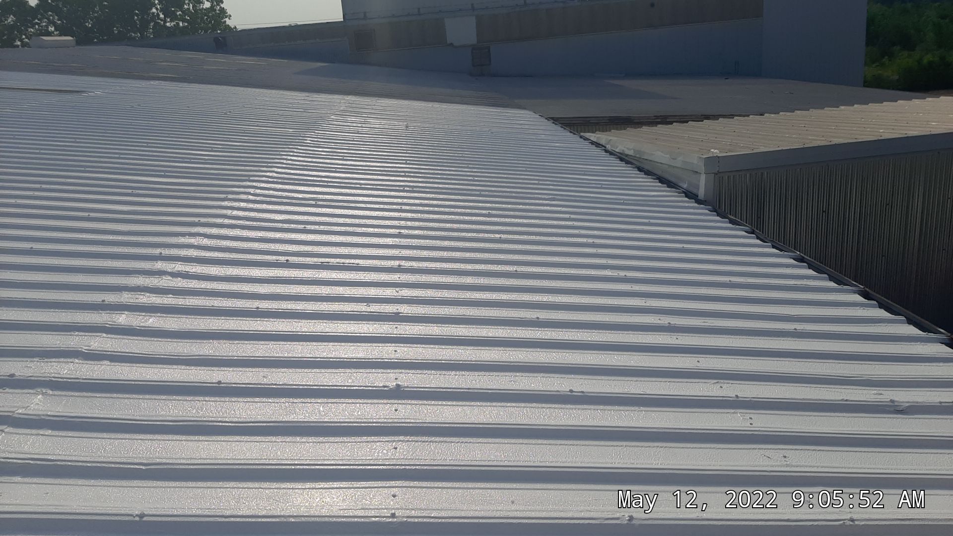 Commercial Metal Restoration System using Aldocoat Coatings by Hostetler Roofing
