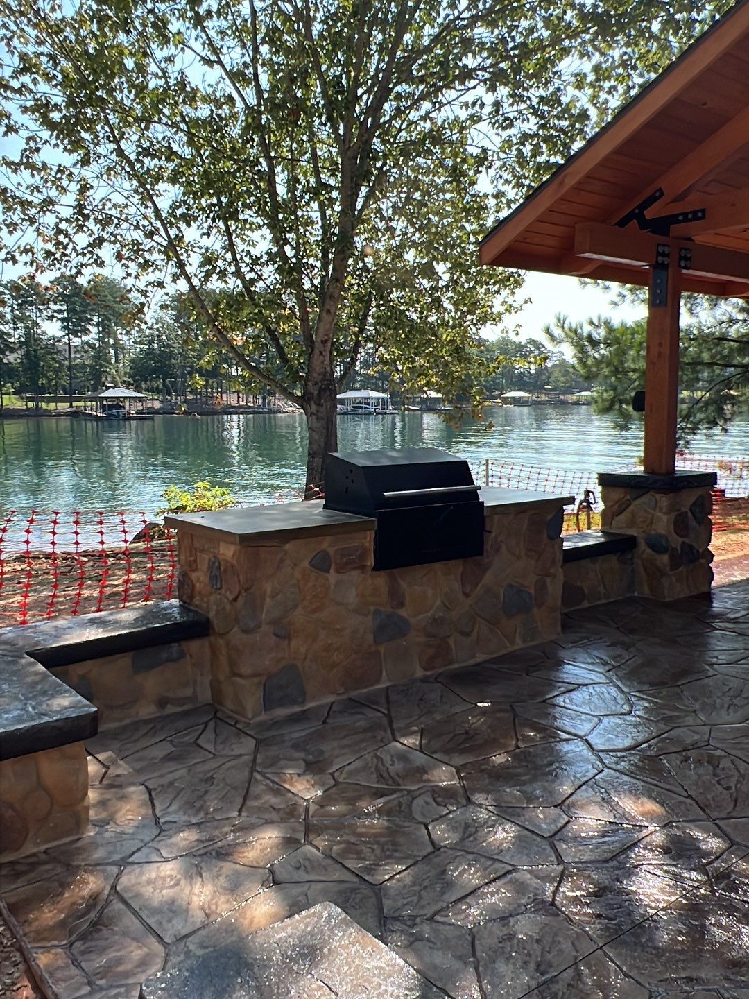 Stamped Concrete Pavilion Slab by Xtreme Concrete Services