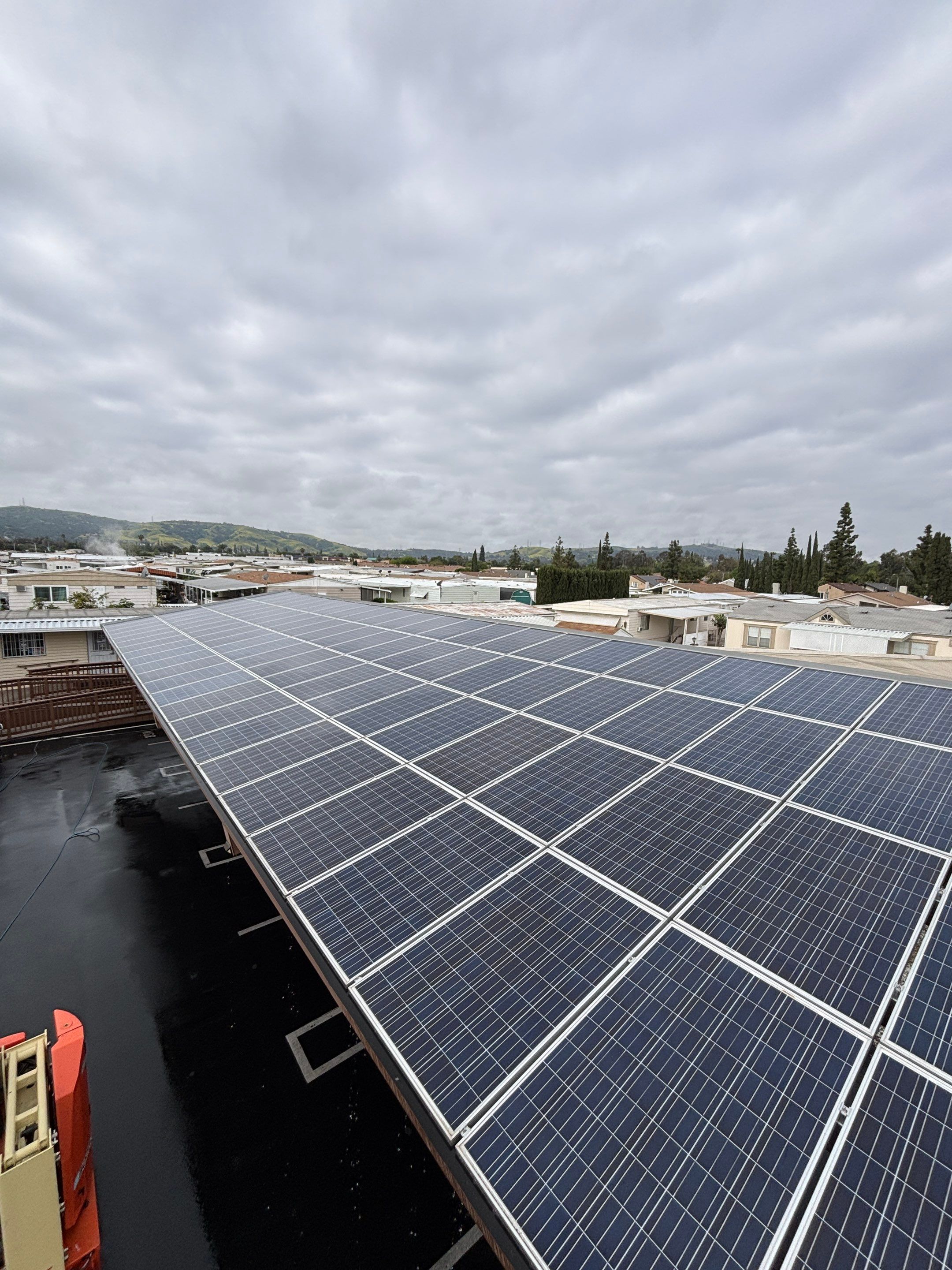 Commercial Solar Cleaning in Rowland Heights for Mobile Home Park by Palm Coast Solar Cleaning