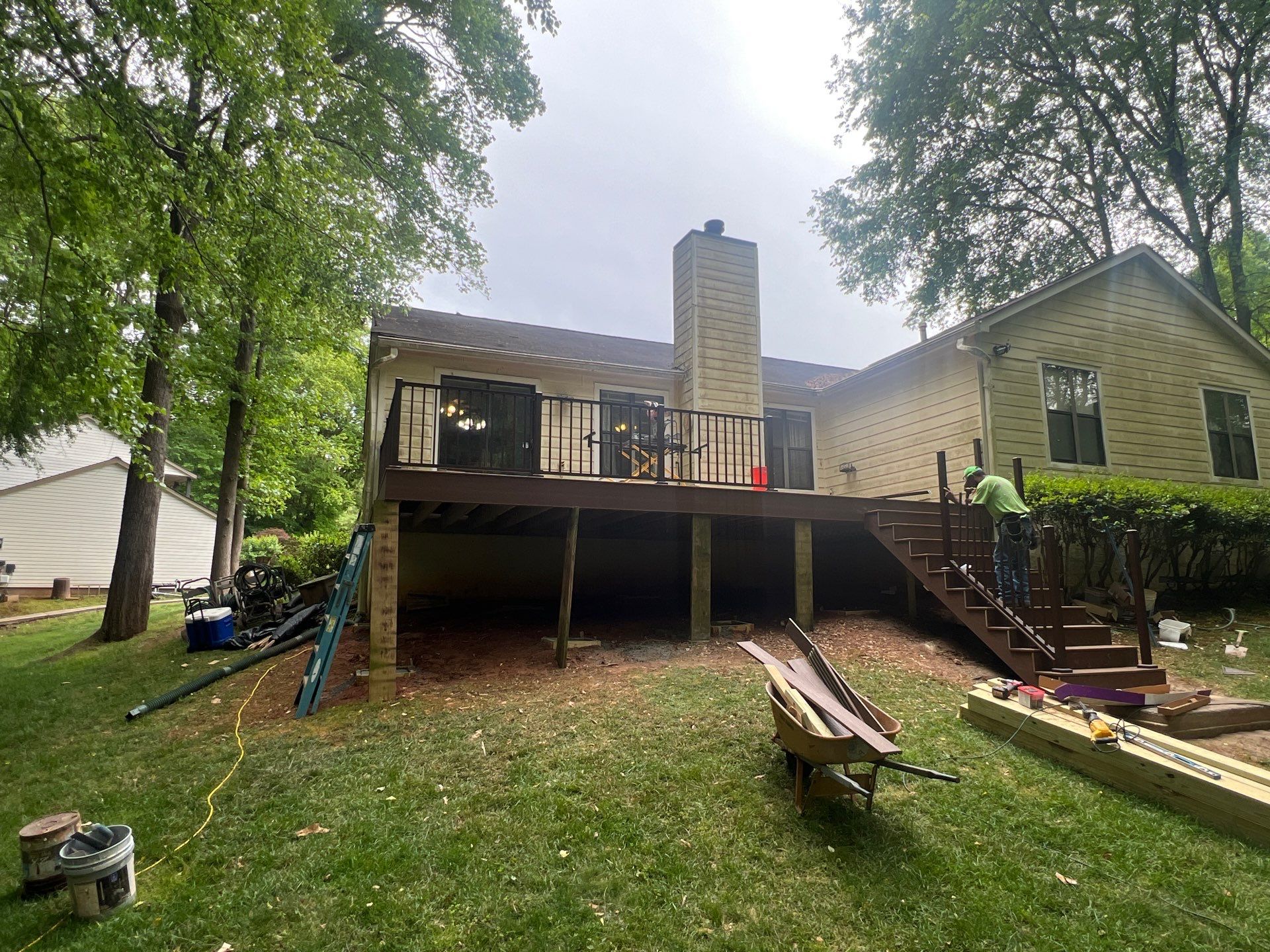 Complete Deck Reconstruction and Railing Upgrade in Alpharetta, Georgia by Swift Home Renovations 