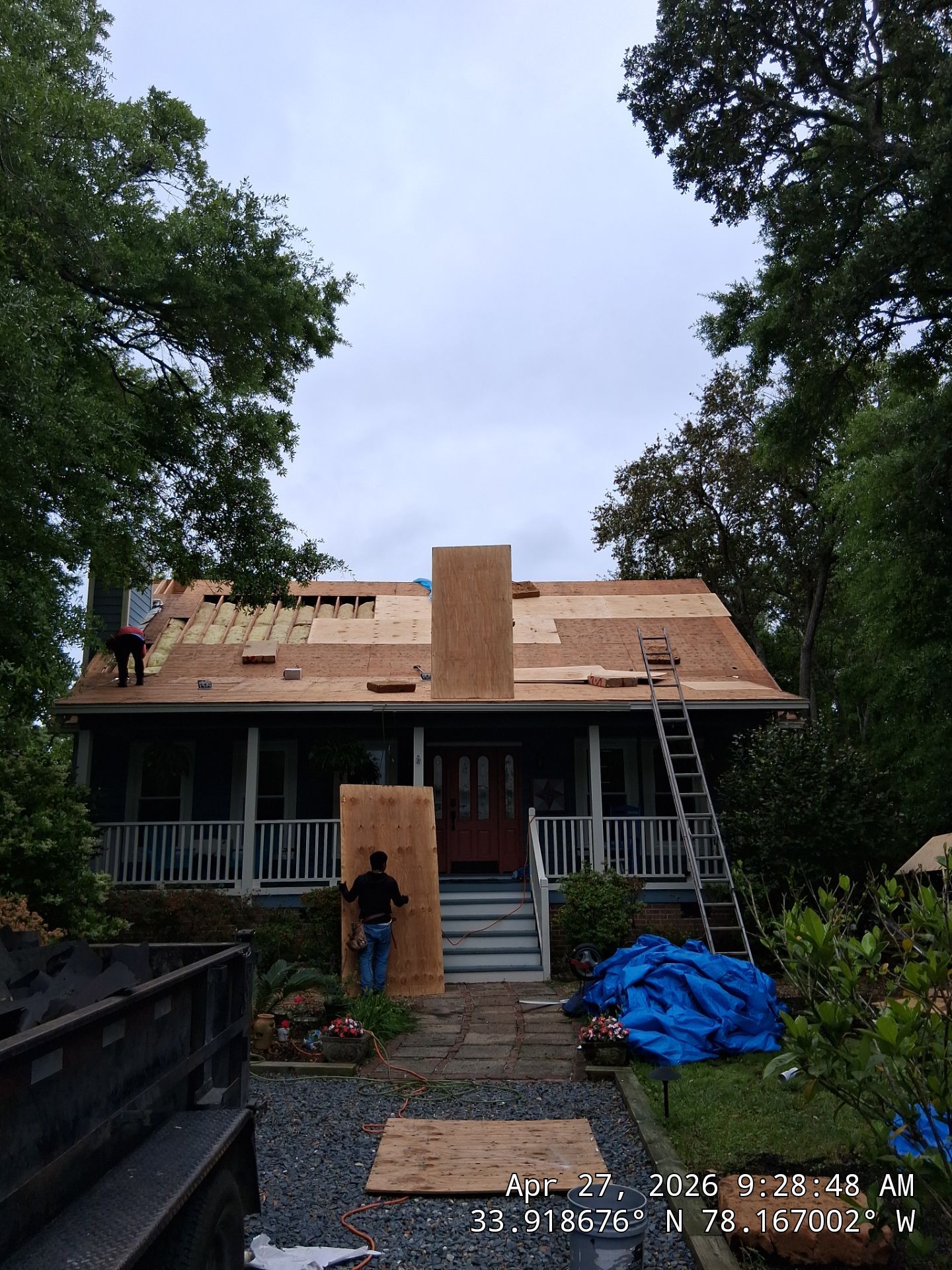 Roof Replacement using CertainTeed Landmark Pro Max Def Pewter by RGR Construction and Roofing, LLC