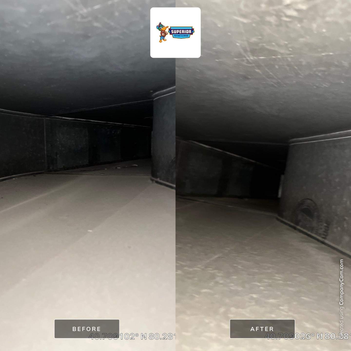 Air Duct Cleaning With a Vacuum Truck in Rochester, PA. by Superior Air Duct Cleaning