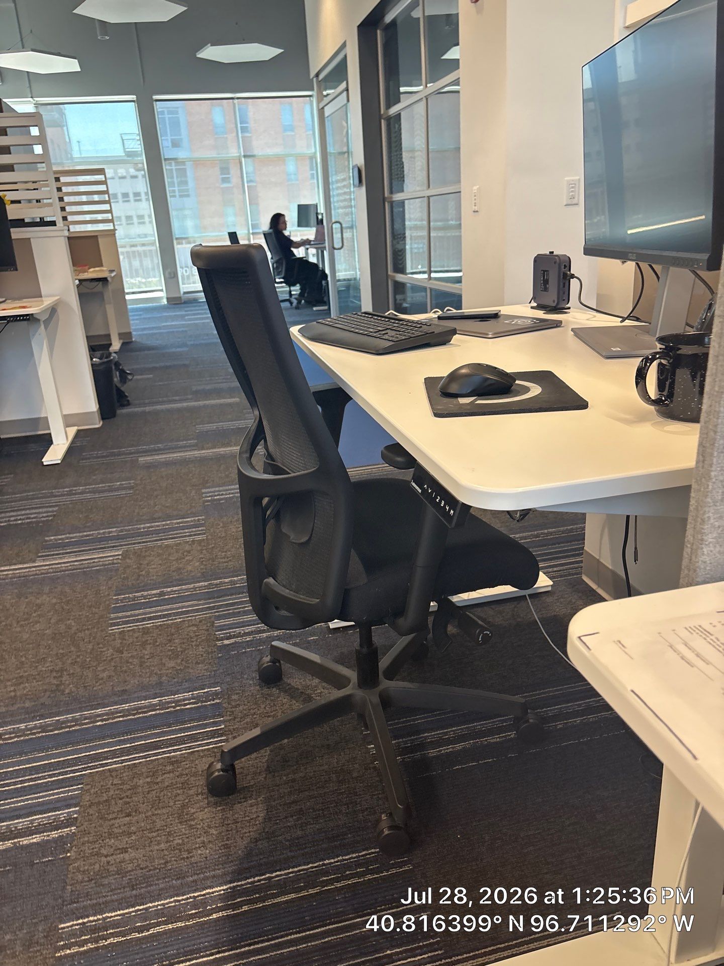Modern Office Workspace Configuration and Furniture Setup in Lincoln by CompanyCam Sales Demo