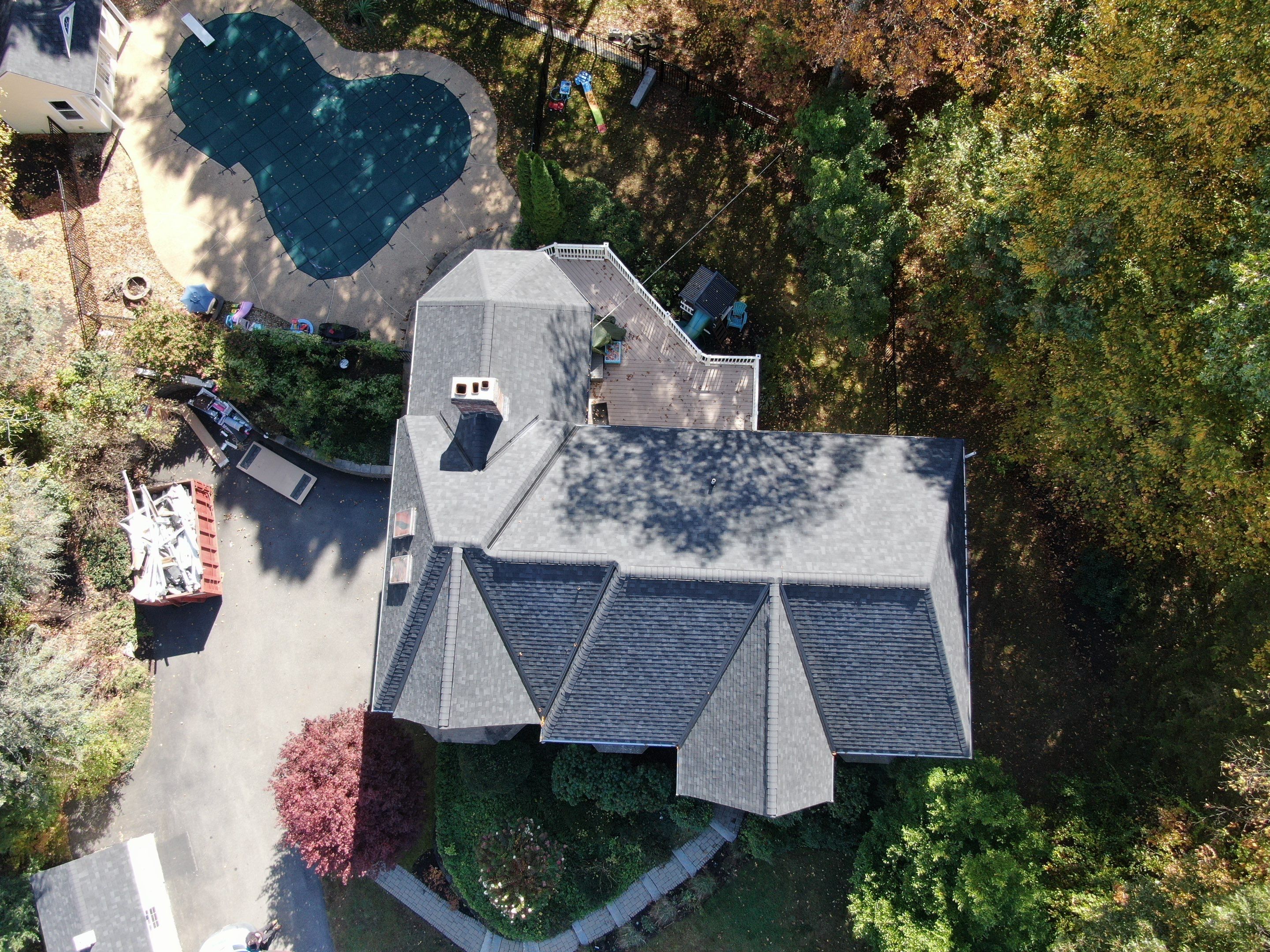 New Roof, Skylights, and Metal Accent Roof Installation in Groton by Mighty Dog Roofing of Greater Middlesex County