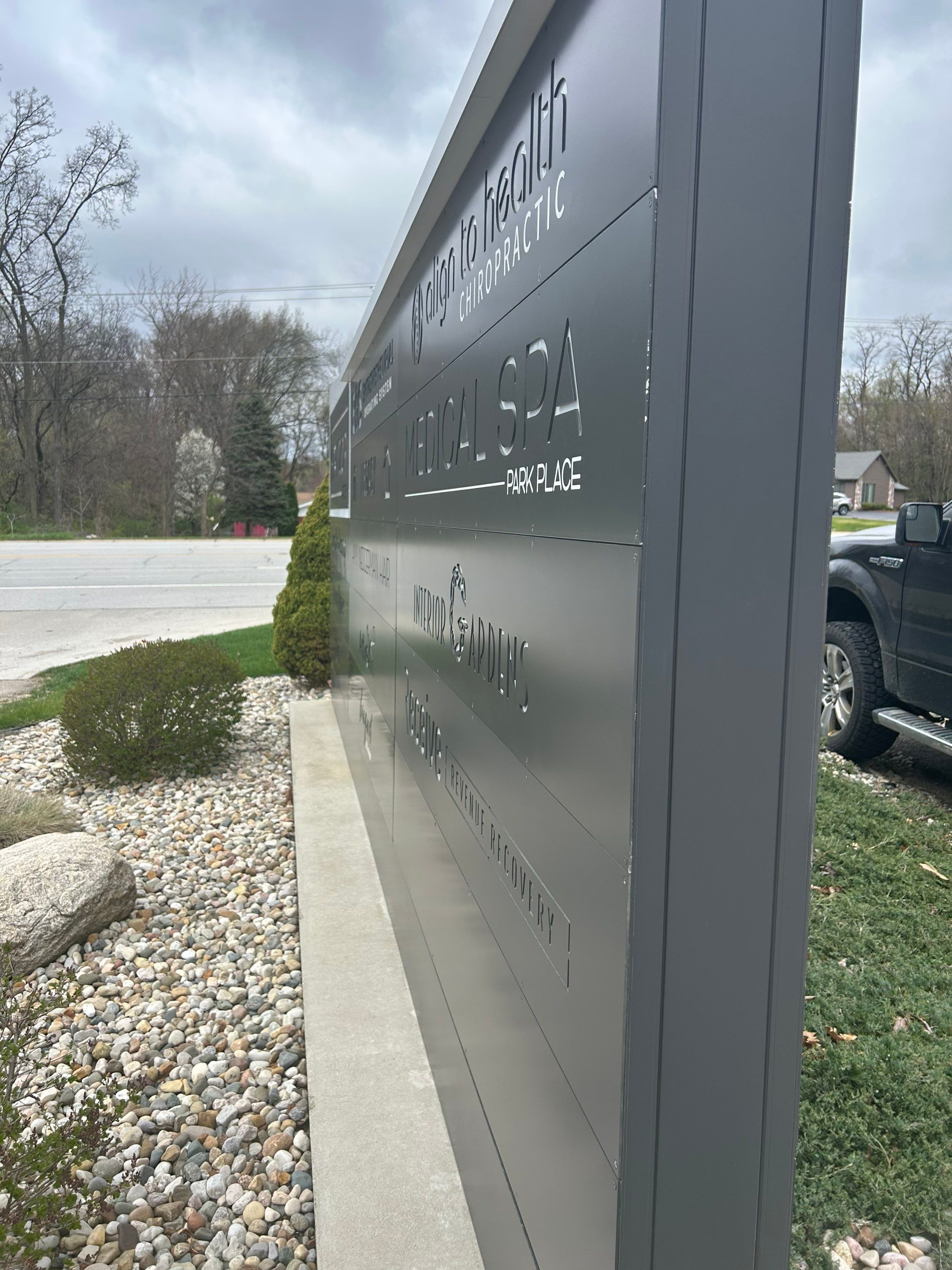 Boquet of Granger - Exterior Signage by Hayes Design co
