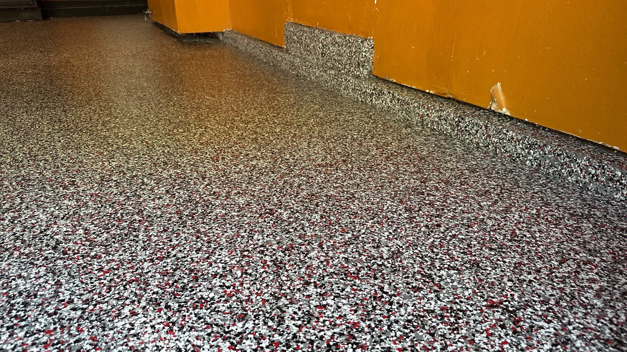 John Chose A Beautiful Banner Red Floor by Banner Garage