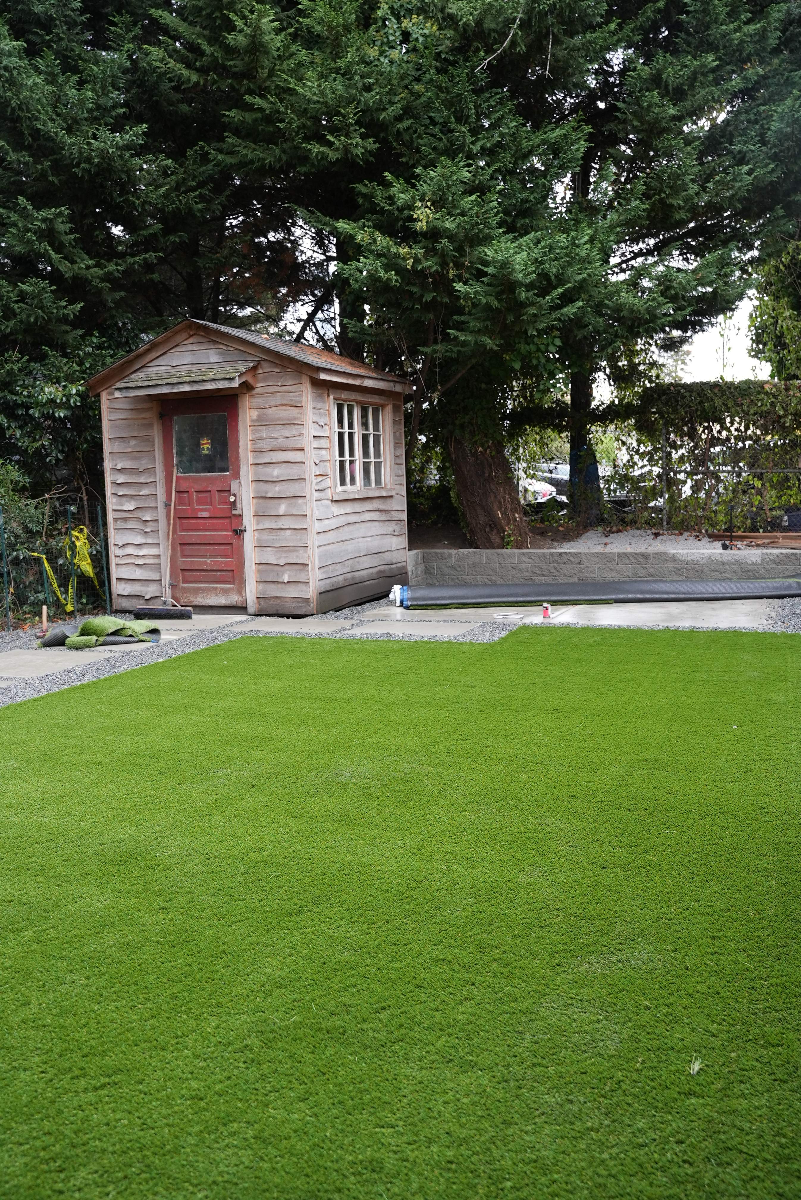 Turf Installation, Retaining Wall & Concrete Walkway | Seattle  by Jireh Asphalt & Concrete Inc 