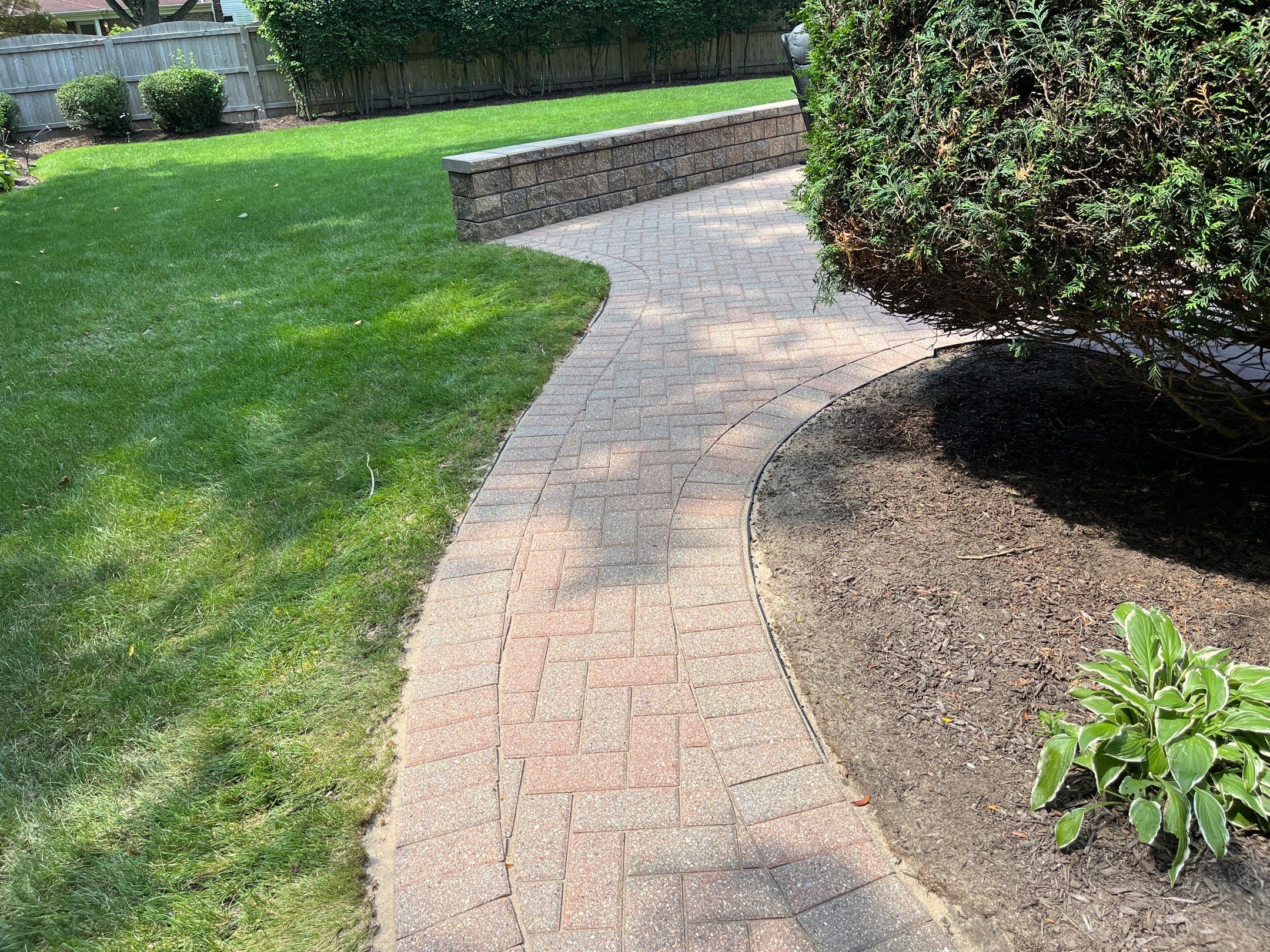 Brick paver clean, sand and seal.  using Surebond SB-1300 by Northern Power Washing LLC.