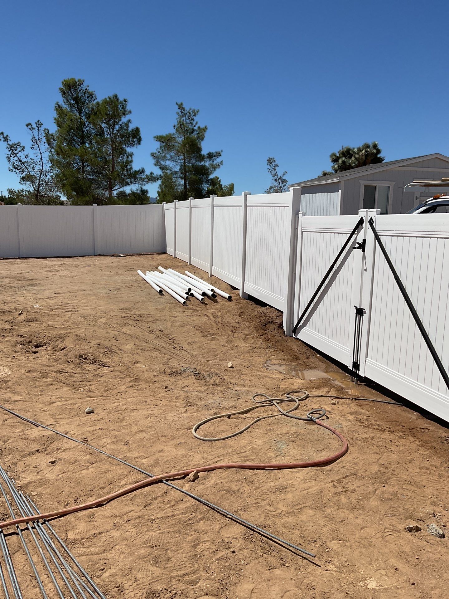 Fence Installation using Vinyl by Fence Guys Inc. 