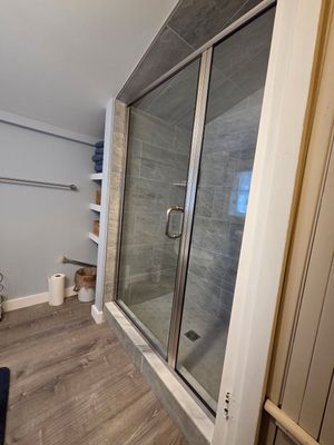 Bathroom Remodel using Alumax Shower