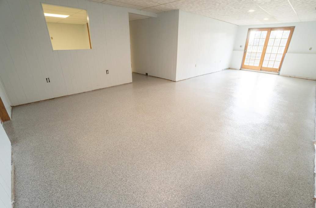 Nuckols Residence - Basement Floor Coating by Level 10 Coatings