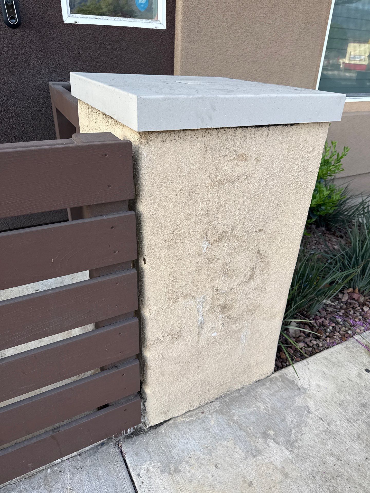 Pillar Stucco Repair in Glendora by One Stop Source