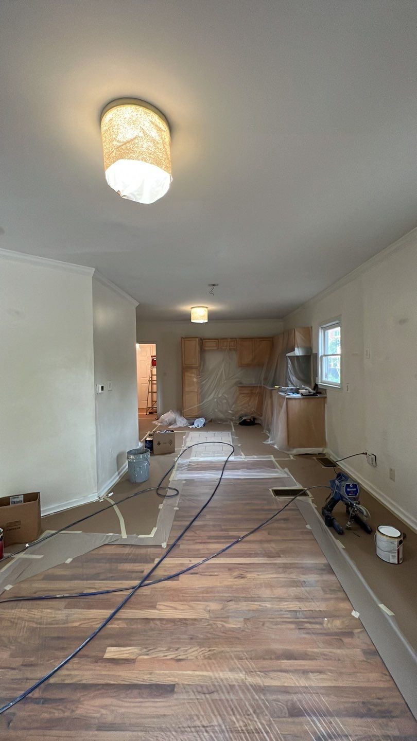 Atlanta Interior Renovation Featuring Hardwood Floors and New Paint by Swift Home Renovations