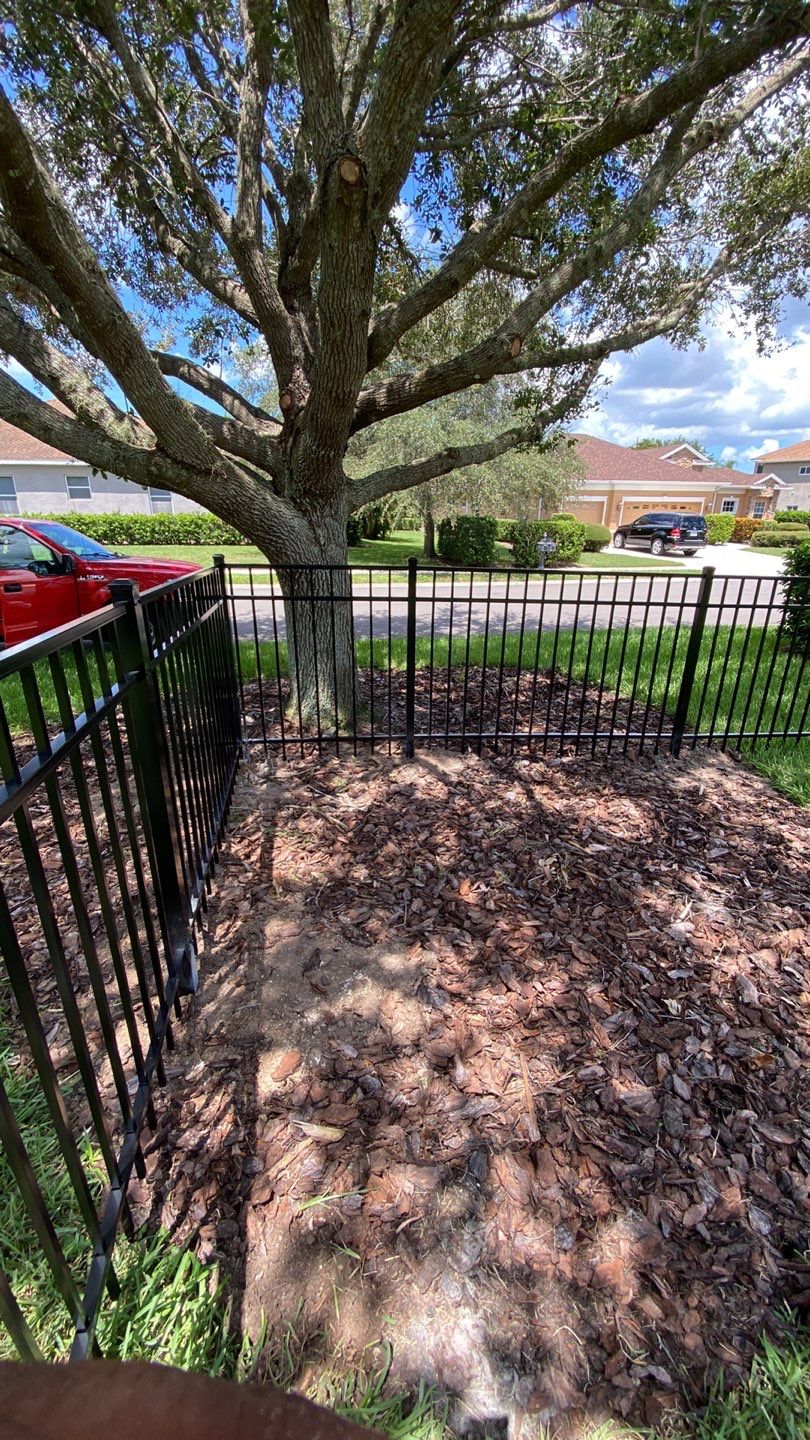 Aluminum Fence Installation using Black 3 Rail Aluminum Fence by Asap fence and gates, LLC