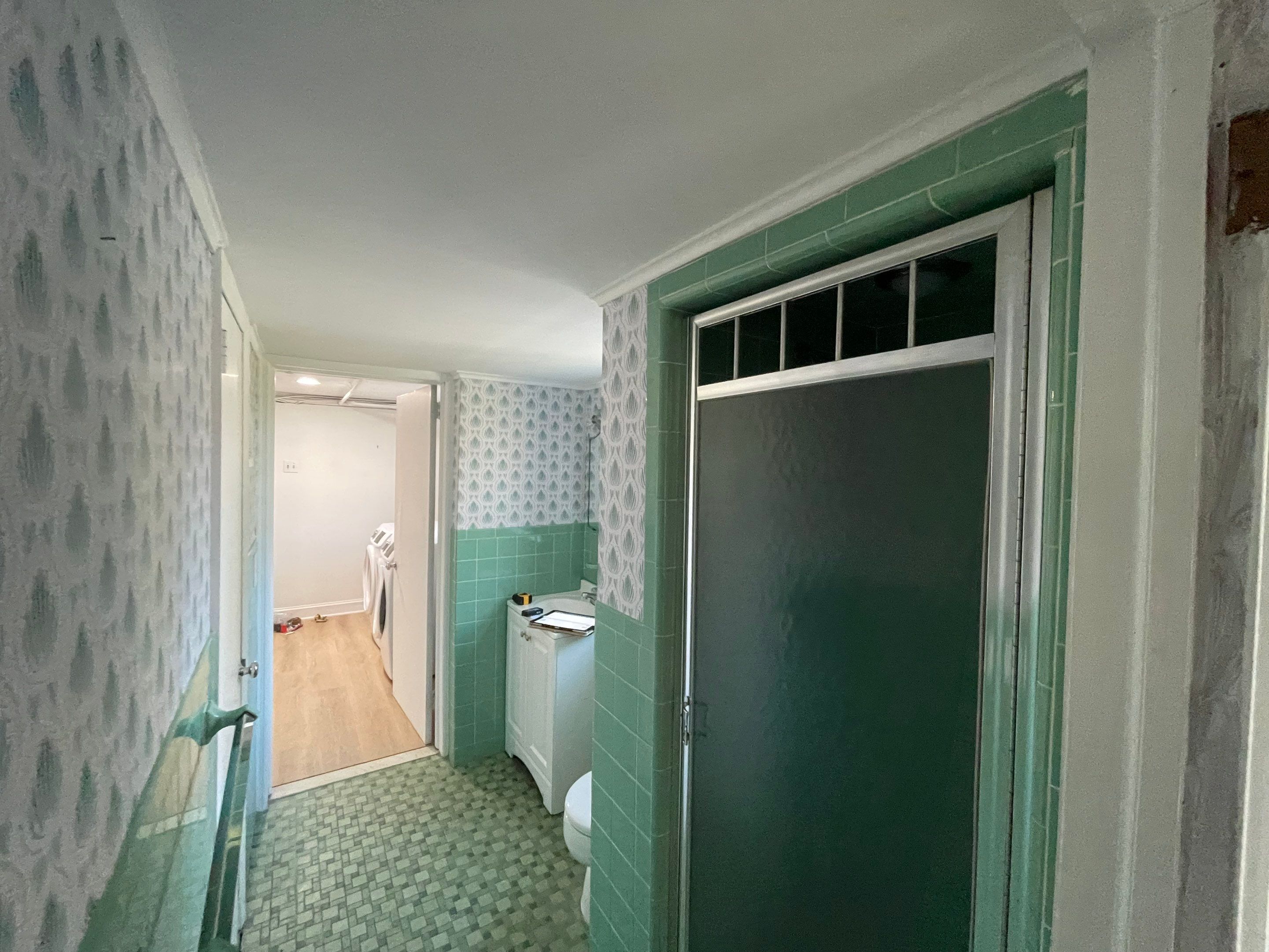 Basement Remodel using Tile by Home Concepts Construction