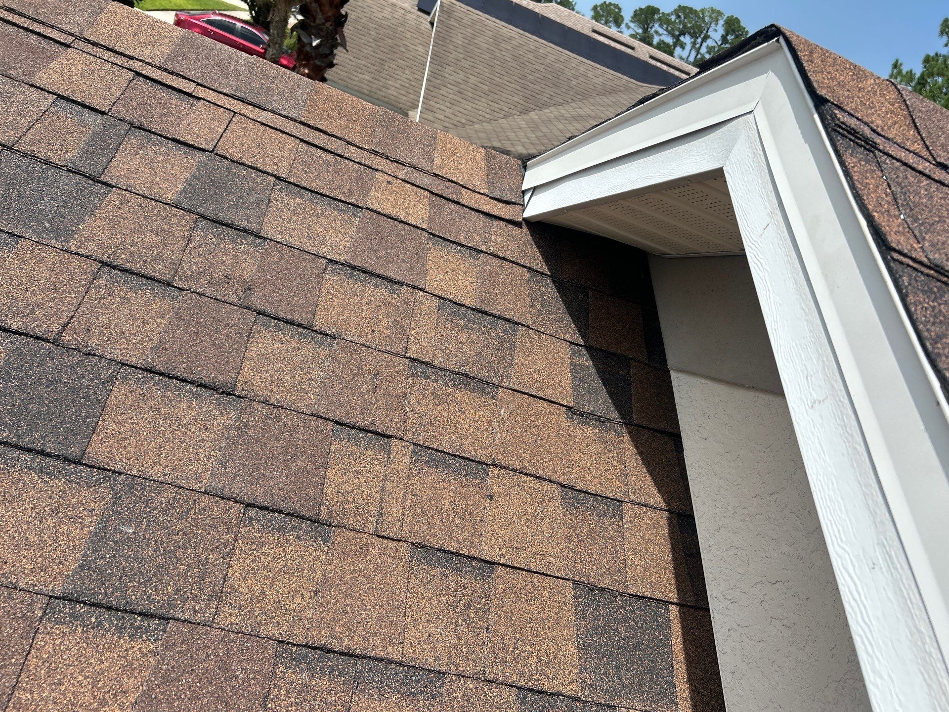 Complete Residential Roof Replacement in Port Orange Featuring Burnt Hickory Shingles by Pinnacle Roofing Group