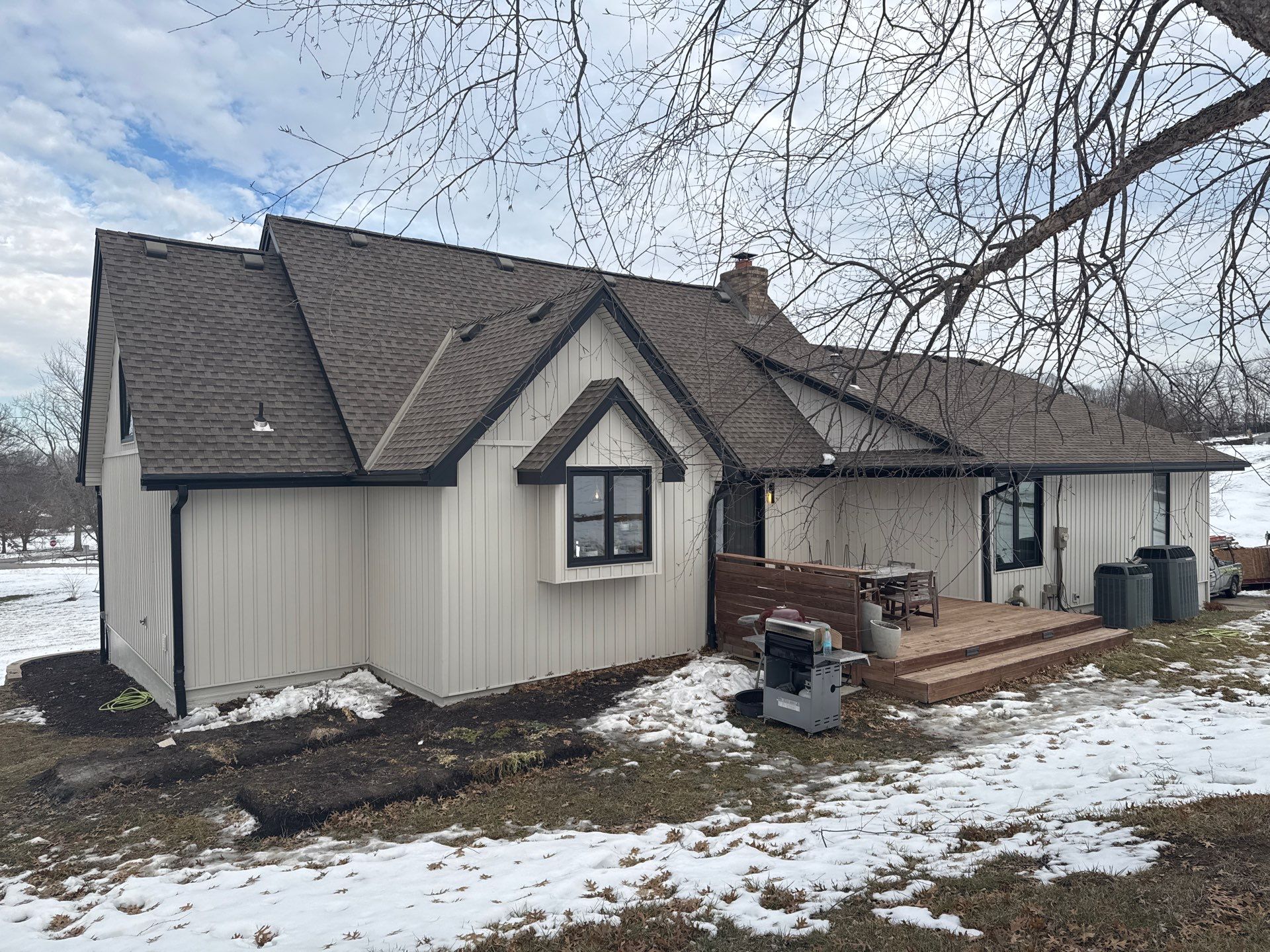 Craneboard Siding and Cedar Renditions Installation in Liberty Mo  by EEC  Windows, Siding & Roofing 