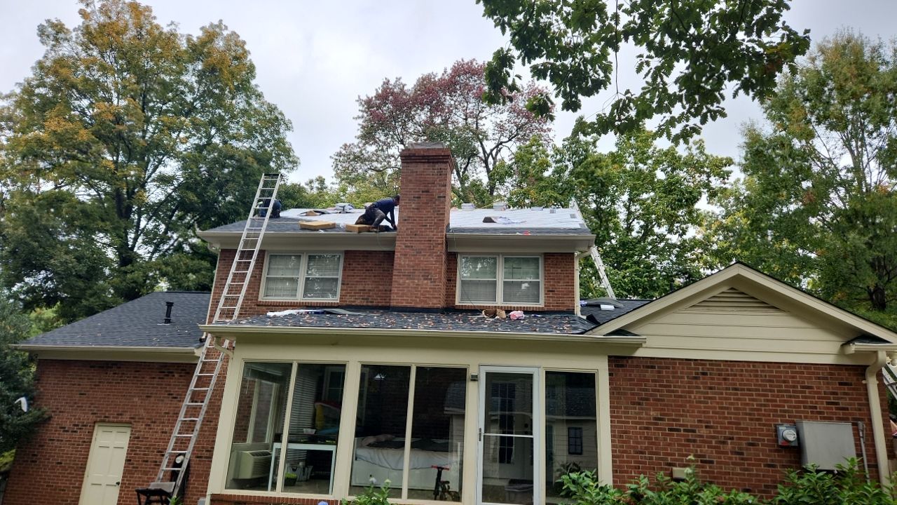 New Roof with Solar Panels by Just In Time Roofing and Restoration