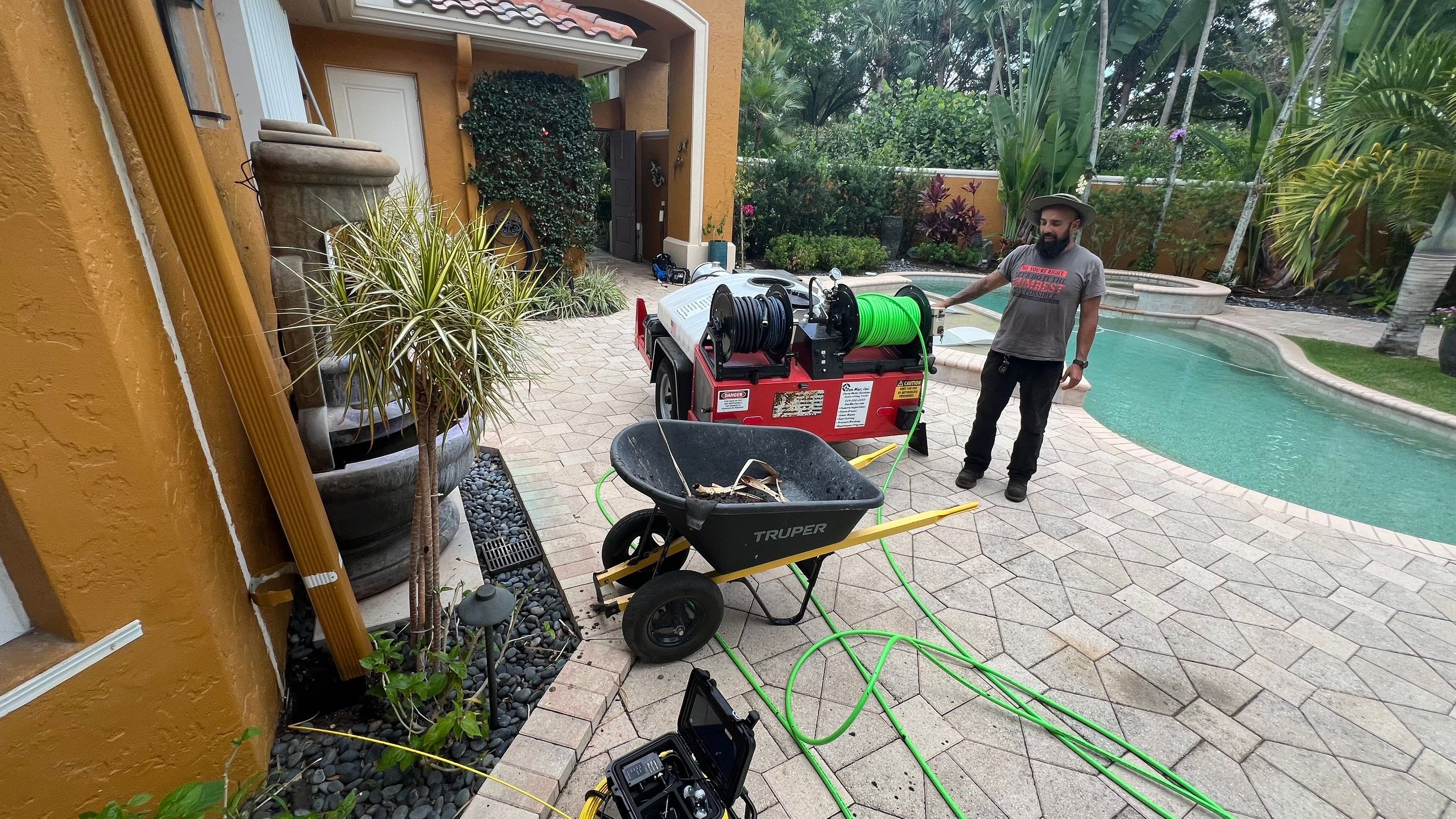 Residential Stormwater Gutter Drain System Maintenance by APS Power & Water