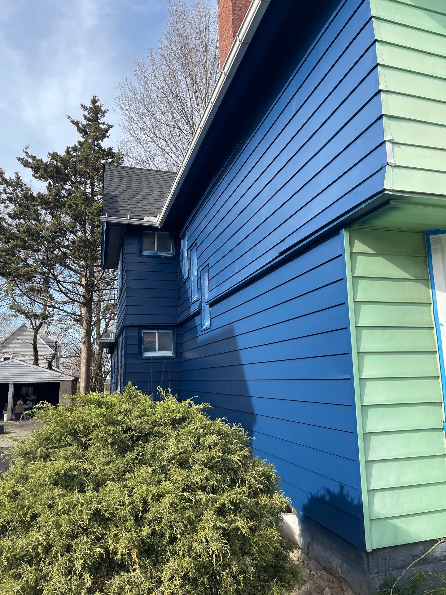 Exterior Painting using Benjamin Moore Element Guard by Callaway Contracting LLC