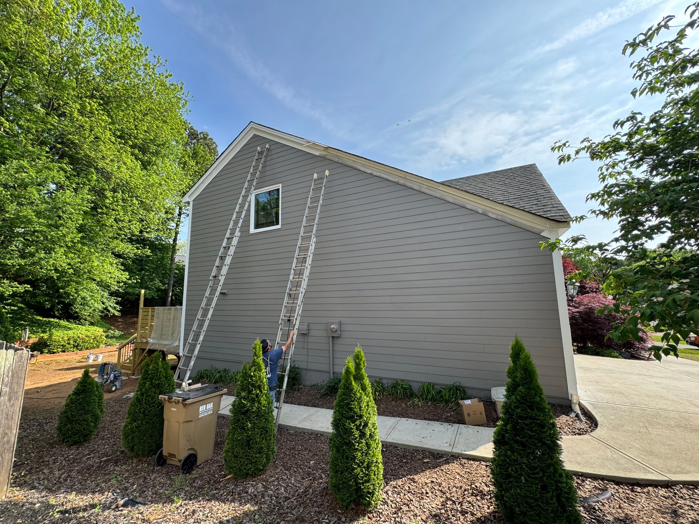 Full Exterior Siding Replacement and Custom Deck in Johns Creek by Swift Home Renovations 