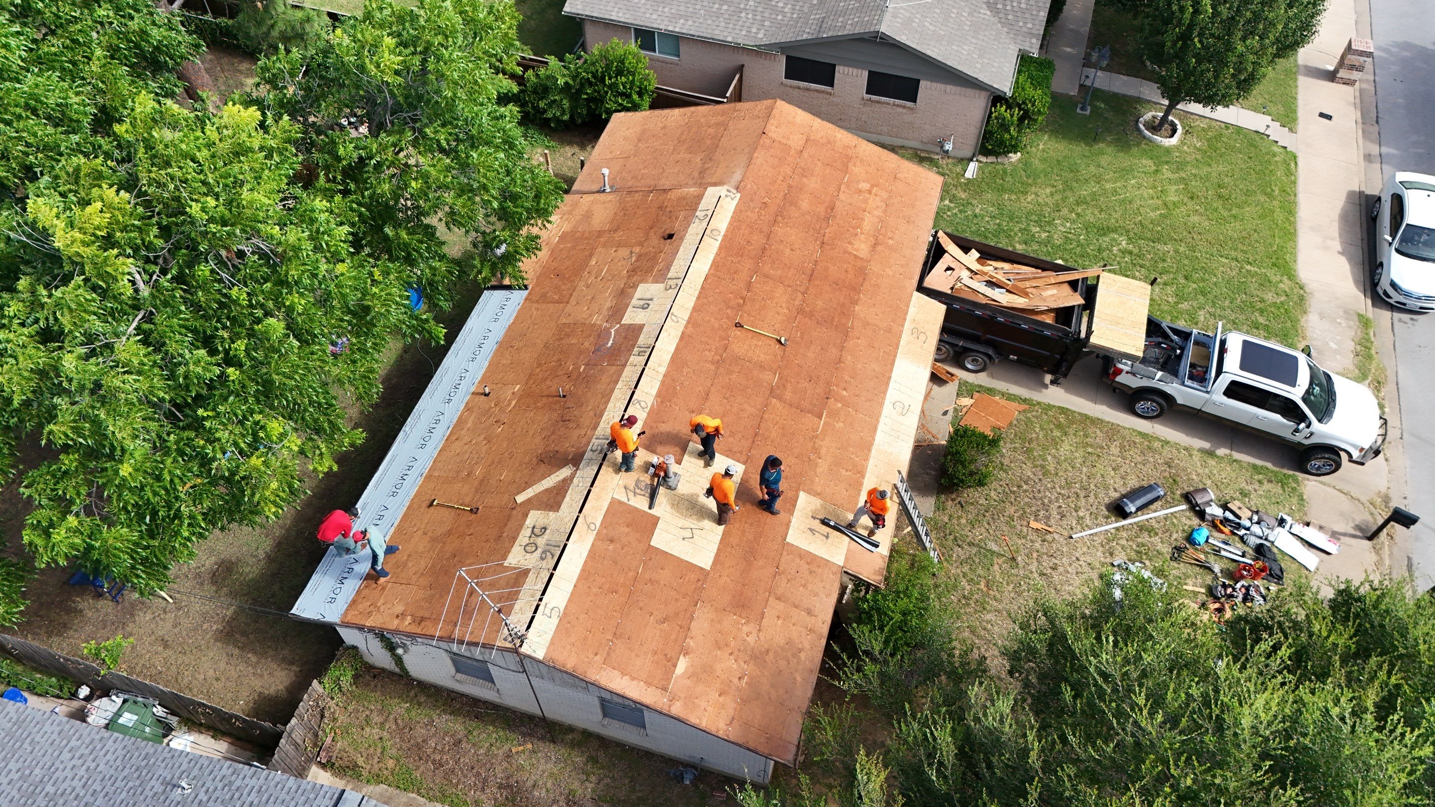 Asphalt Shingle Full Roof Replacement and Re-Decking in Arlington by Armor Roofing | Exteriors