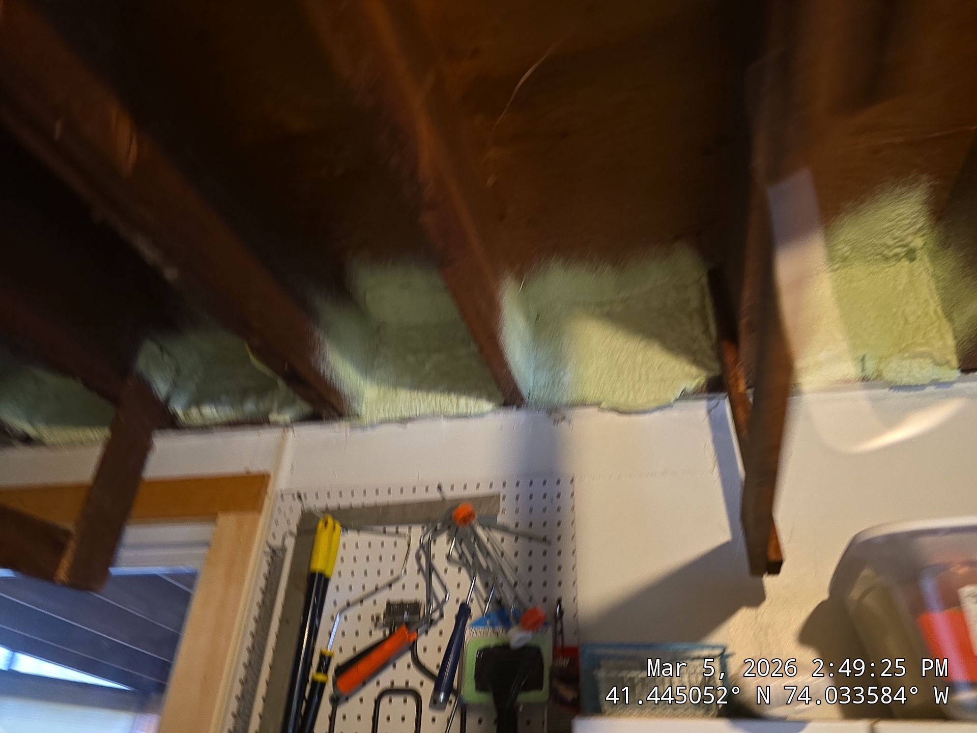 Attic Insulation using open cell spray foam by NYS Foam & Energy