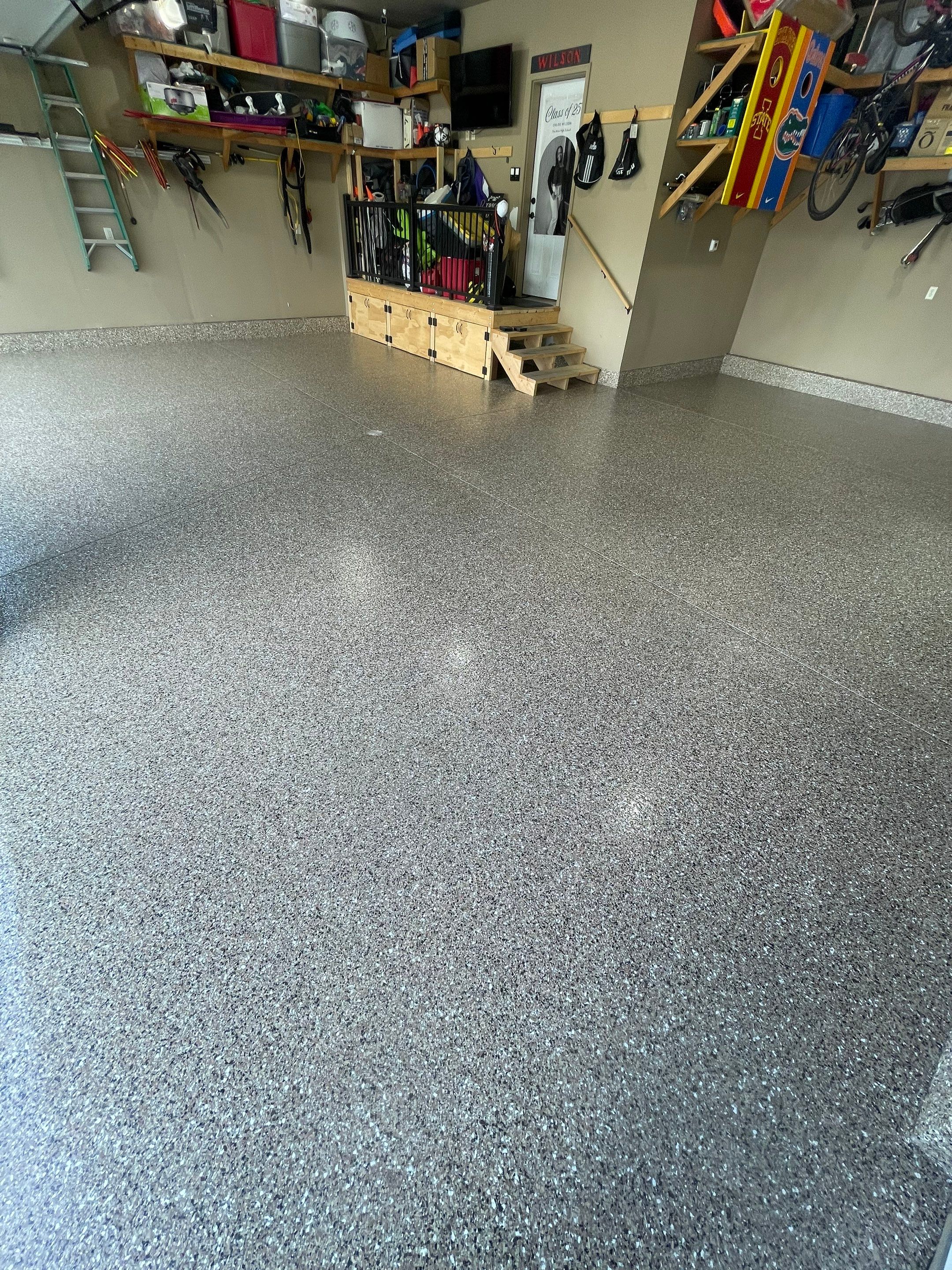 Garage Floor Coating in Tea, South Dakota by Select Painting, Coatings & Garage Cabinets