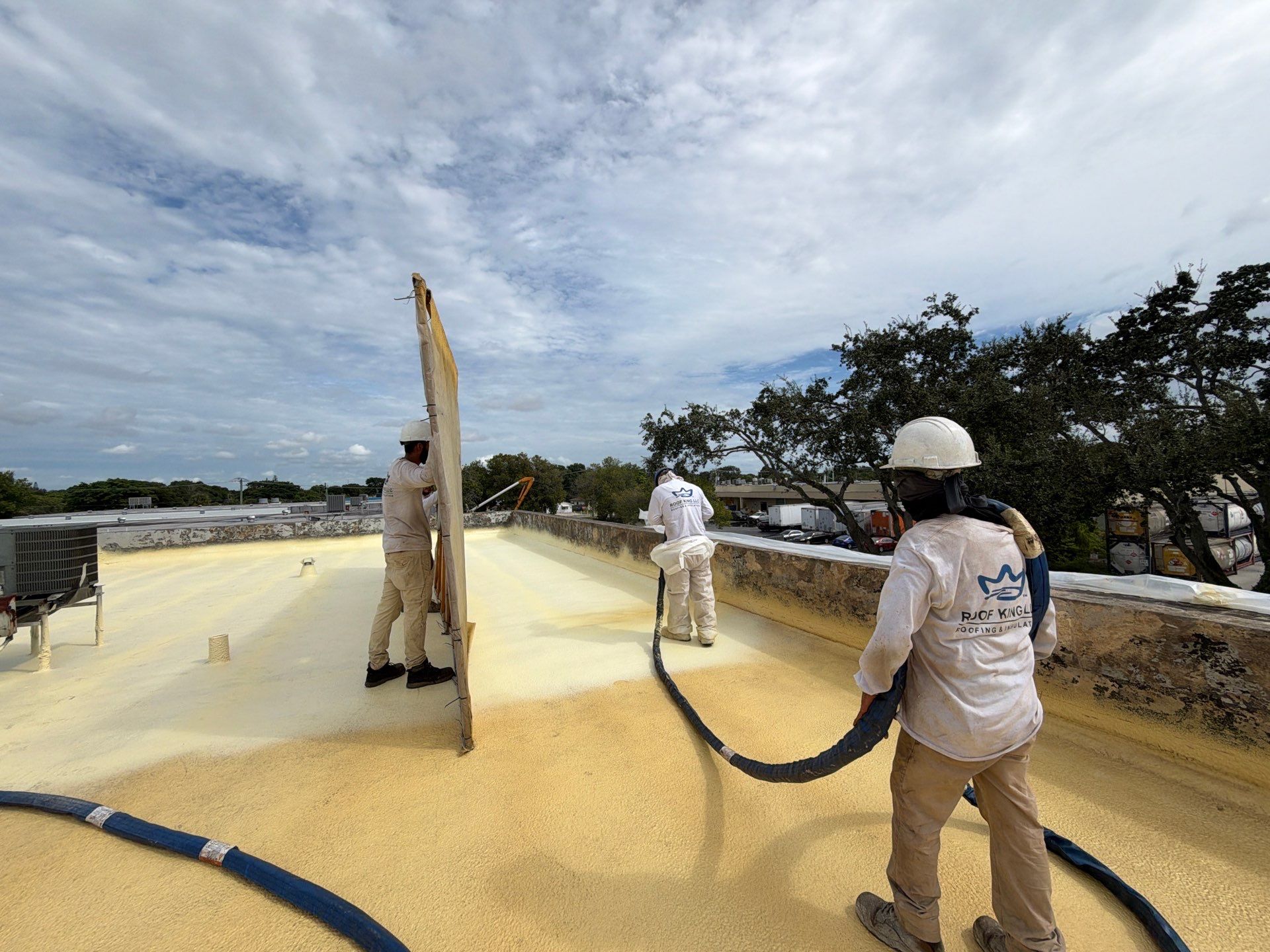 Fort Lauderdale Commercial Roof Restoration with Spray Foam Coating by Roof King LLC