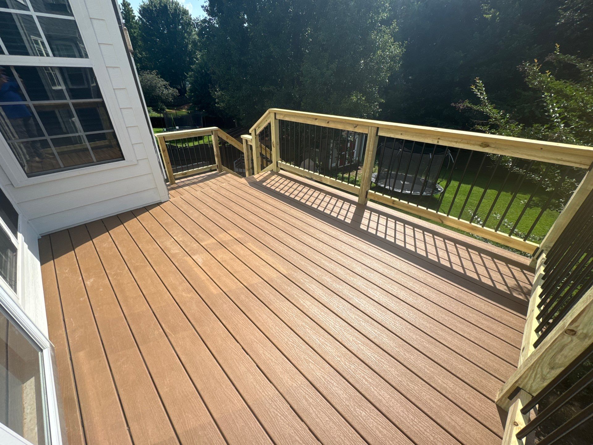 Multi-Level Composite Deck and Porch Renovation in Kennesaw by Swift Home Renovations