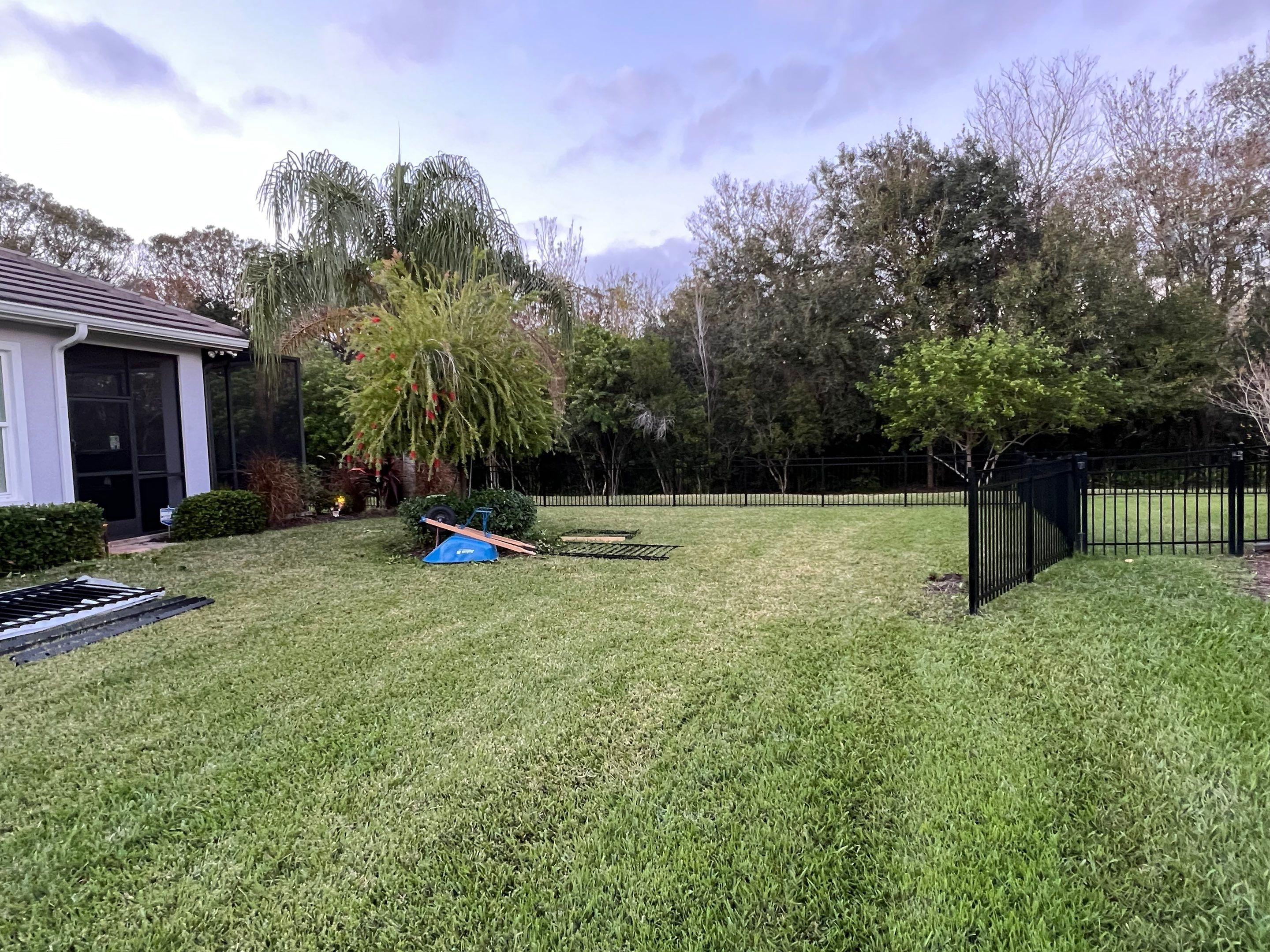 Bradenton, FL  4ft. Tall 3-rail Black Aluminum Fence  by Asap fence and gates, LLC