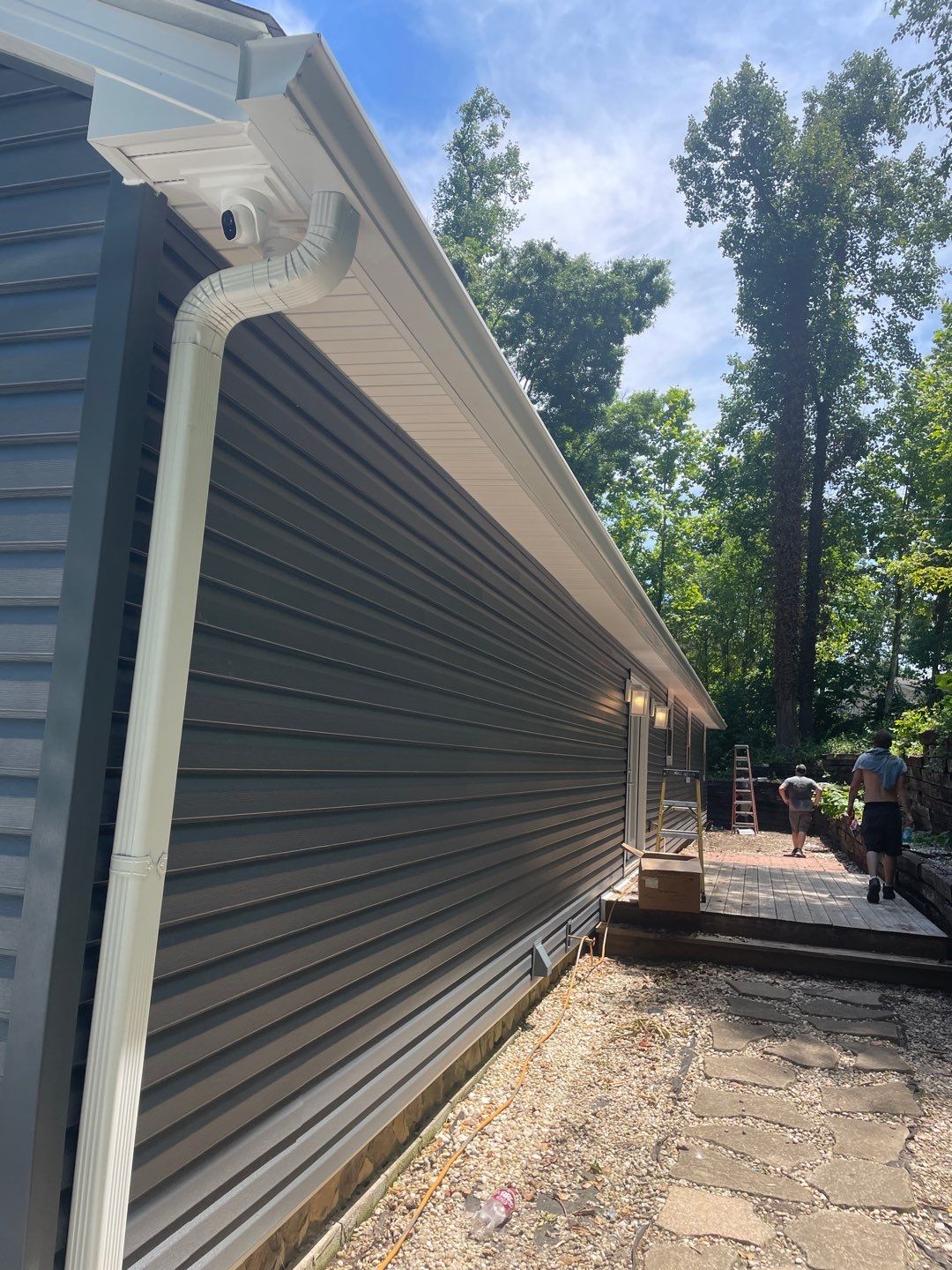 Siding Installation using Exterior Portfolio Market Square Dutch Lap Siding Slate Color by Secure Construction Company Inc