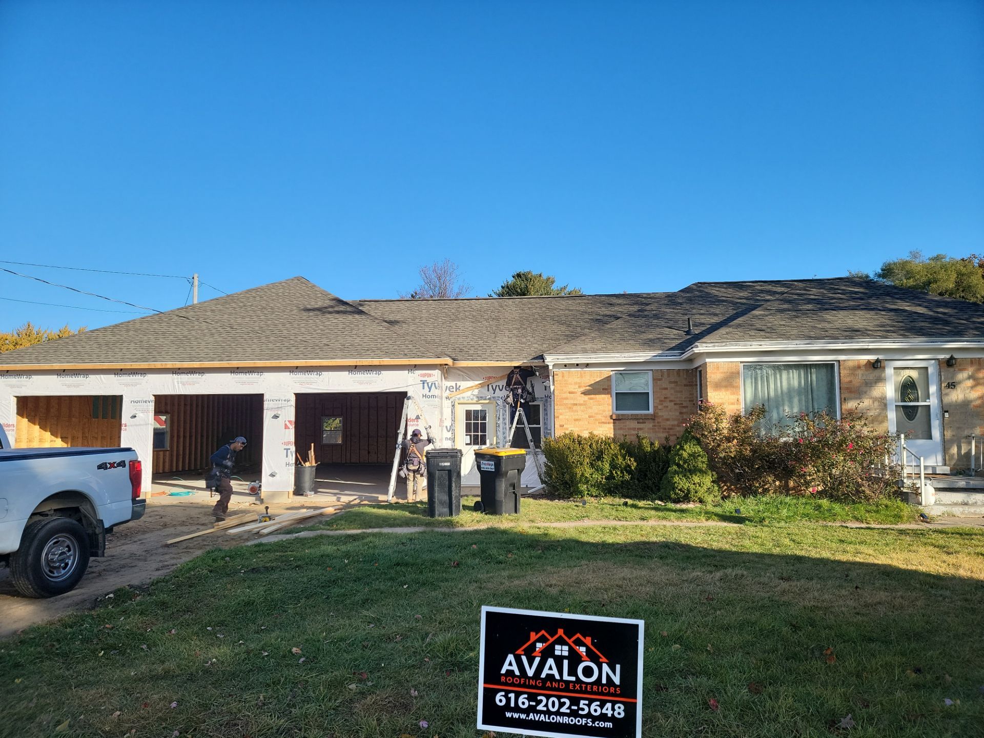 Garage & Addition (In Progress) by Avalon Roofing and Exteriors