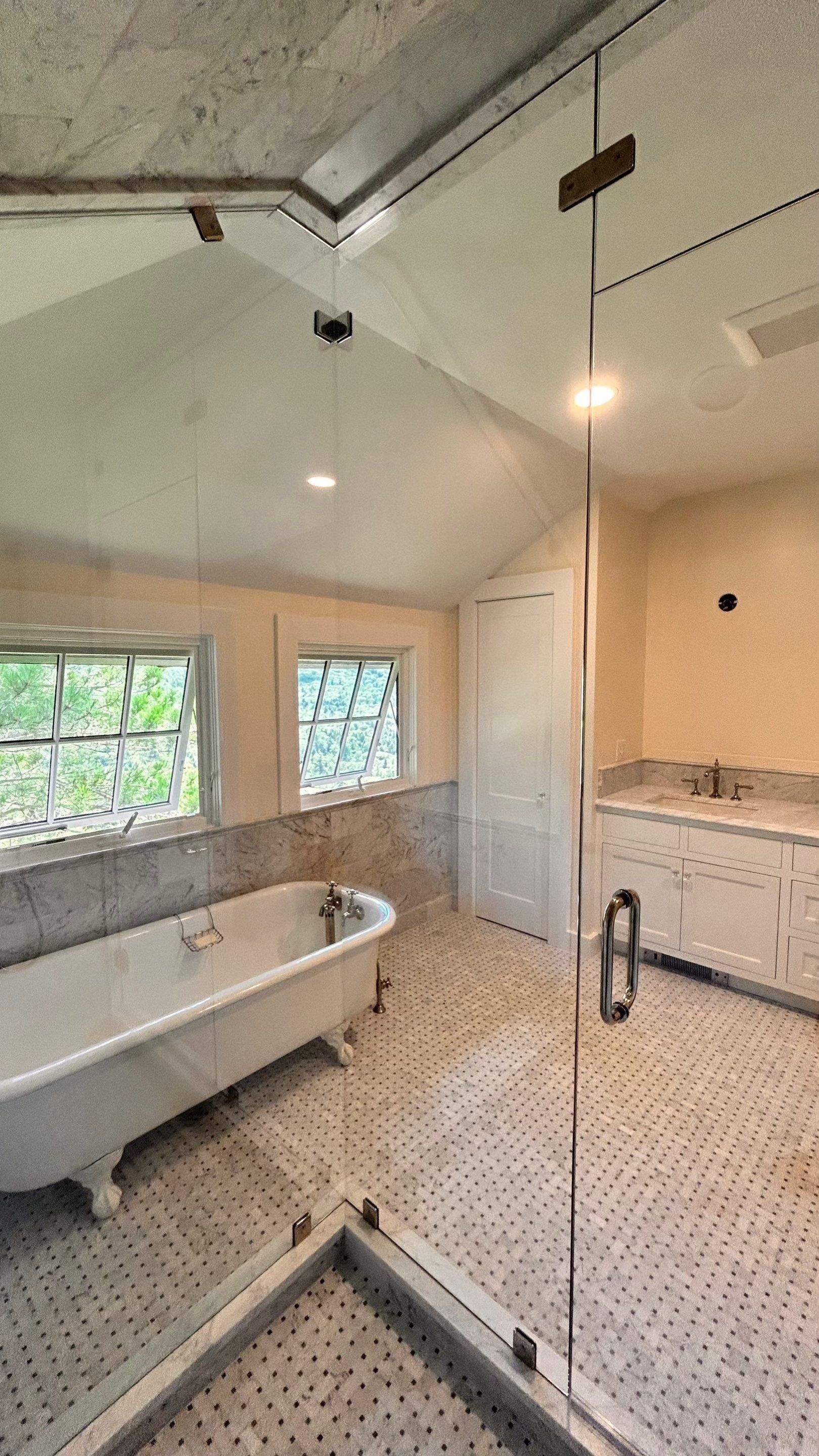 Multiple Frameless Showers by Cheshire Glass Company
